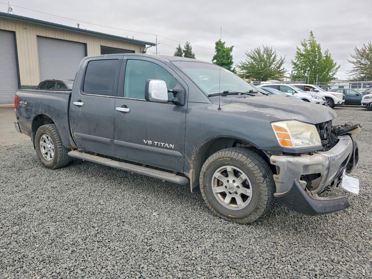 2005 Nissan Titan Xe Gray vin: 1N6AA07B85N562471