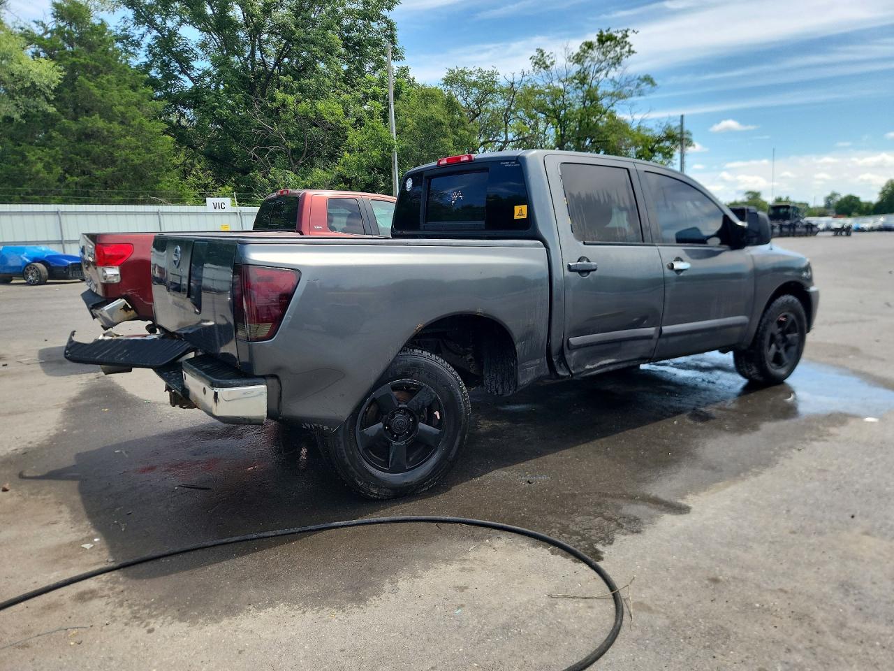 2007 Nissan Titan Xe Gray vin: 1N6AA07B87N204516