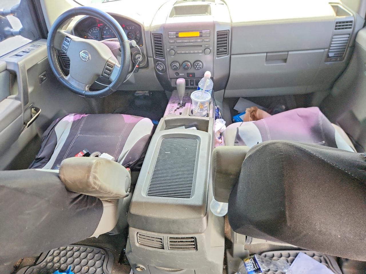 2007 Nissan Titan Xe Gray vin: 1N6AA07B87N204516