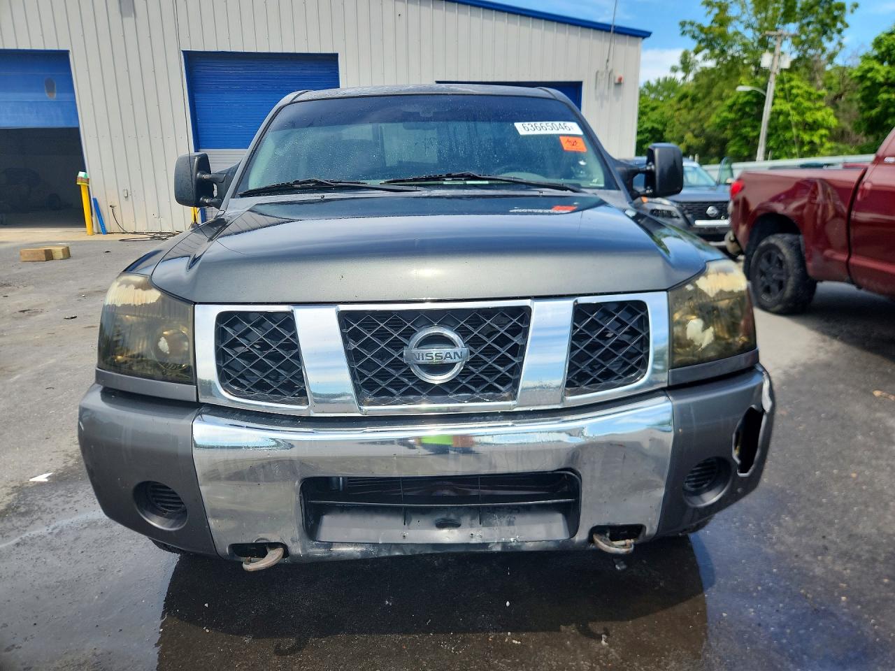 2007 Nissan Titan Xe Gray vin: 1N6AA07B87N204516