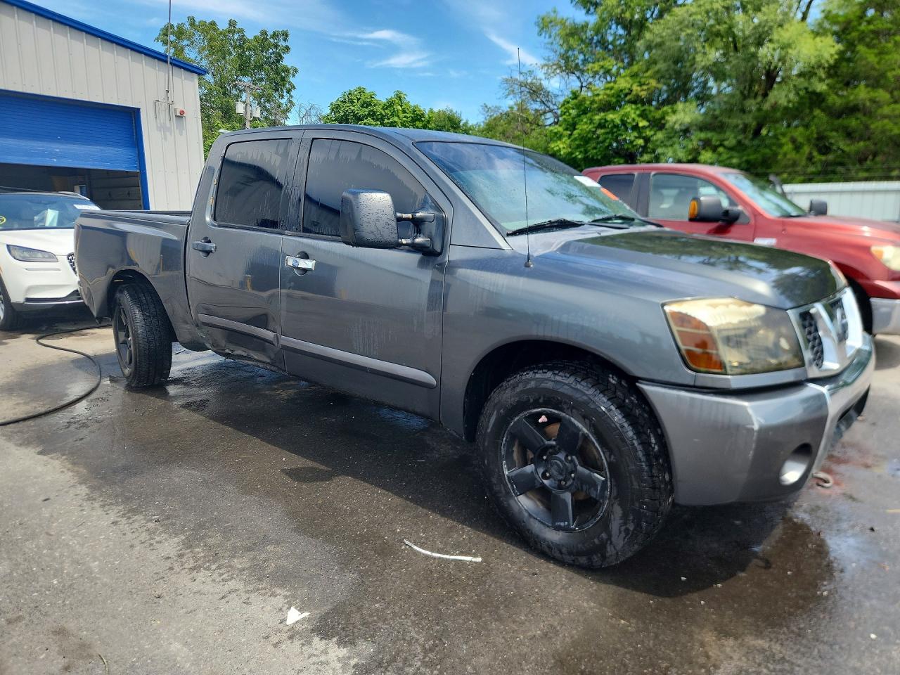 2007 Nissan Titan Xe Gray vin: 1N6AA07B87N204516