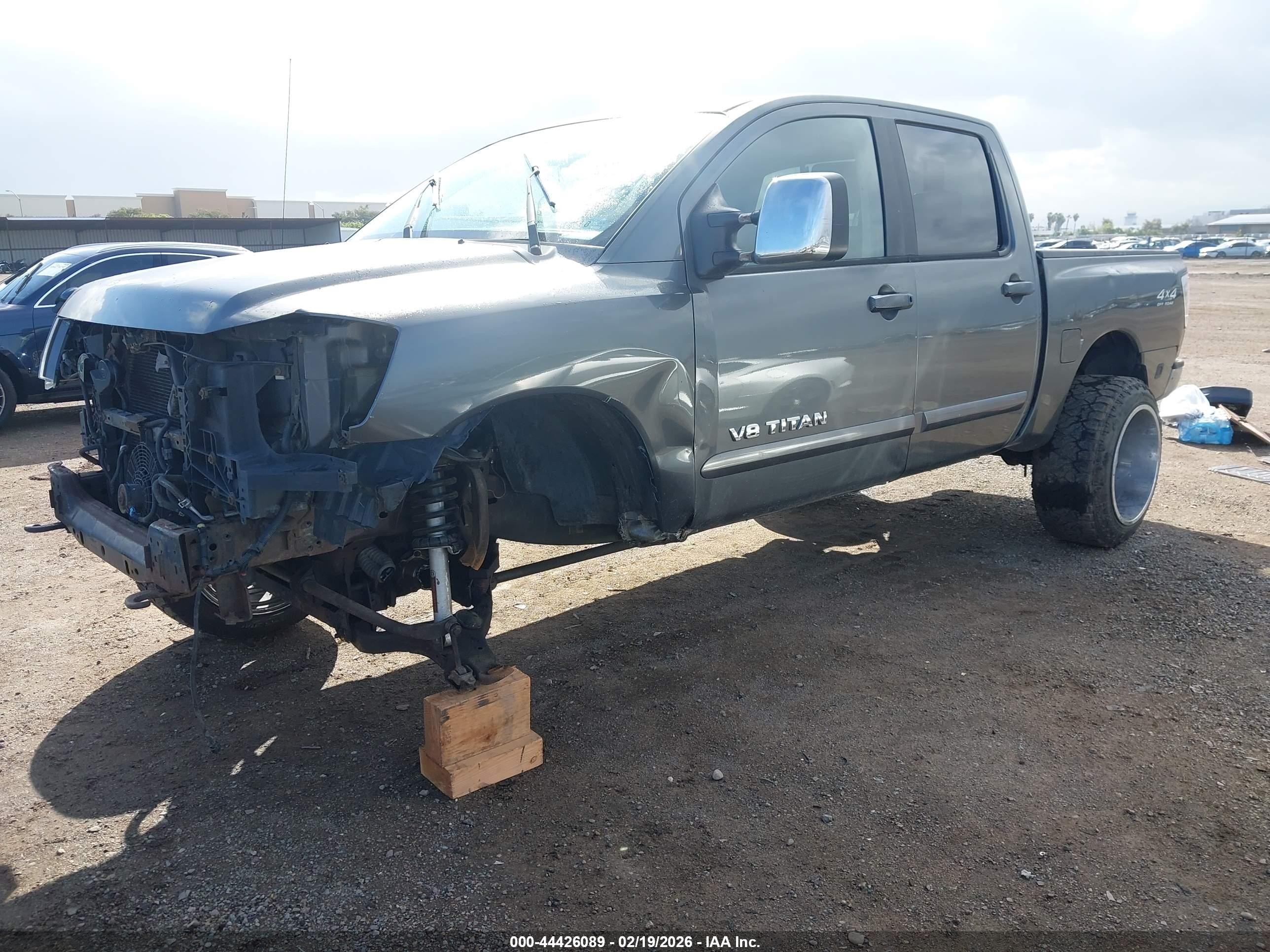 2007 Nissan Titan Le Gray vin: 1N6AA07B87N241694