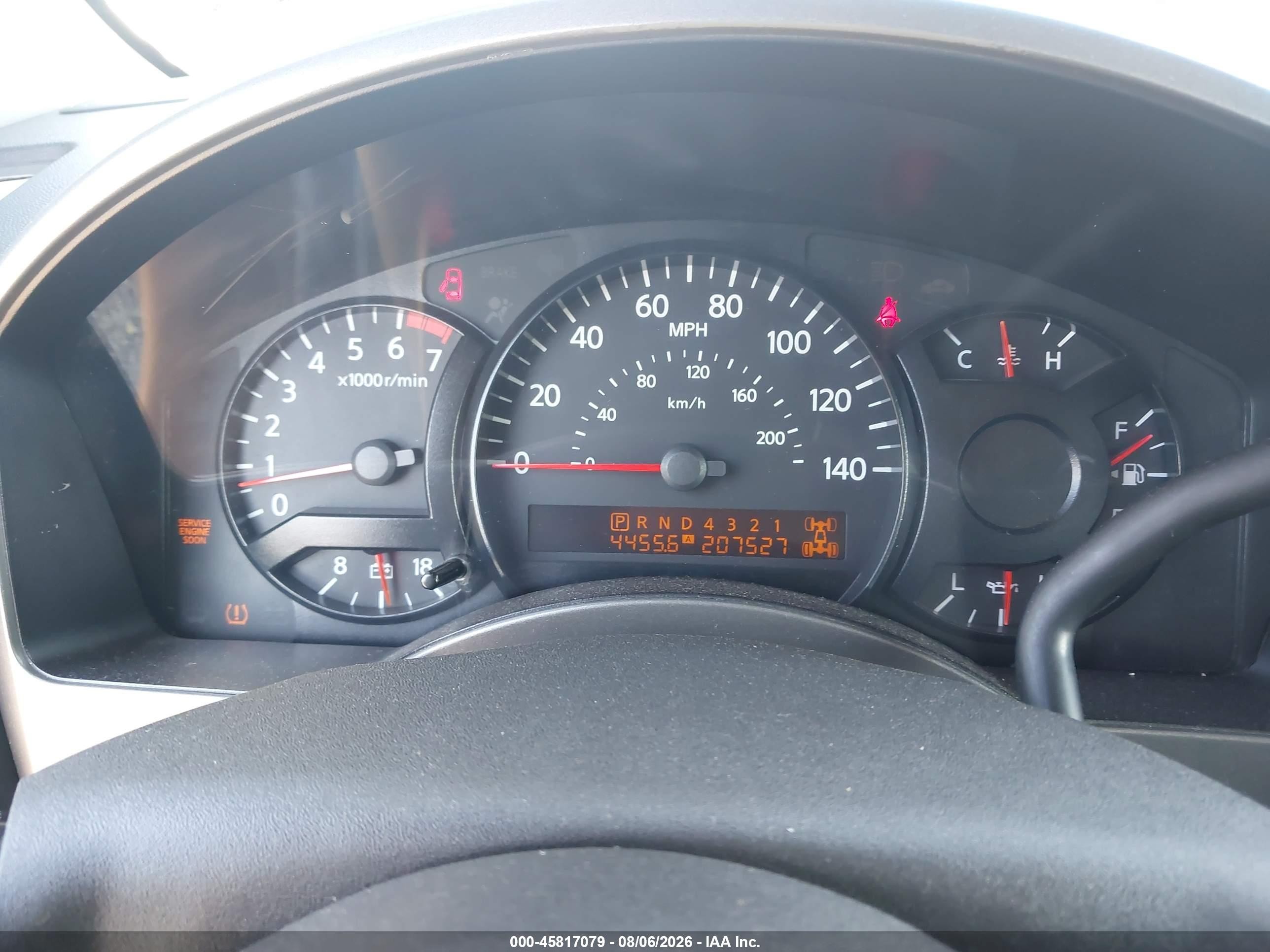 2007 Nissan Titan Xe Black vin: 1N6AA07B97N225293