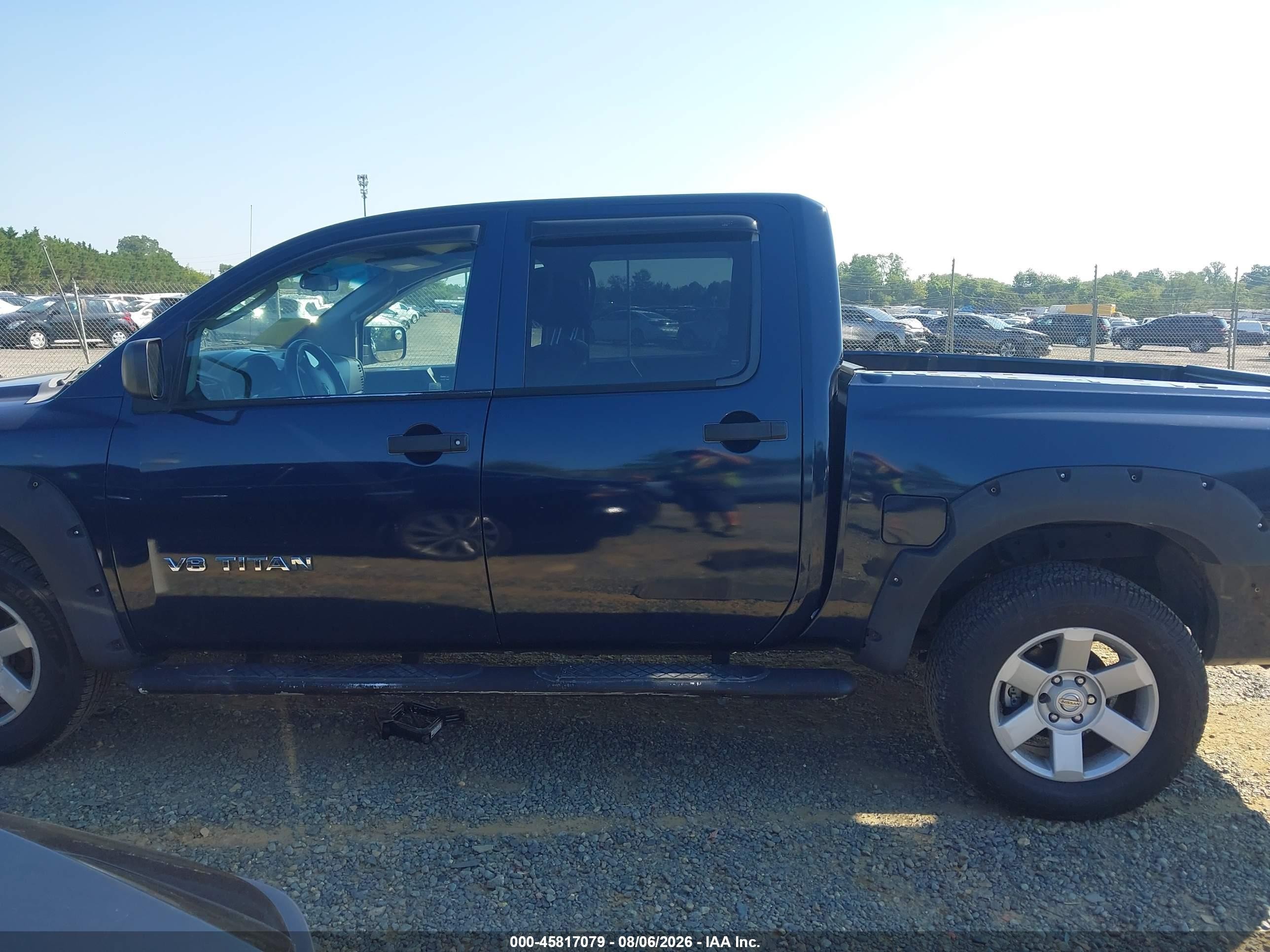 2007 Nissan Titan Xe Black vin: 1N6AA07B97N225293