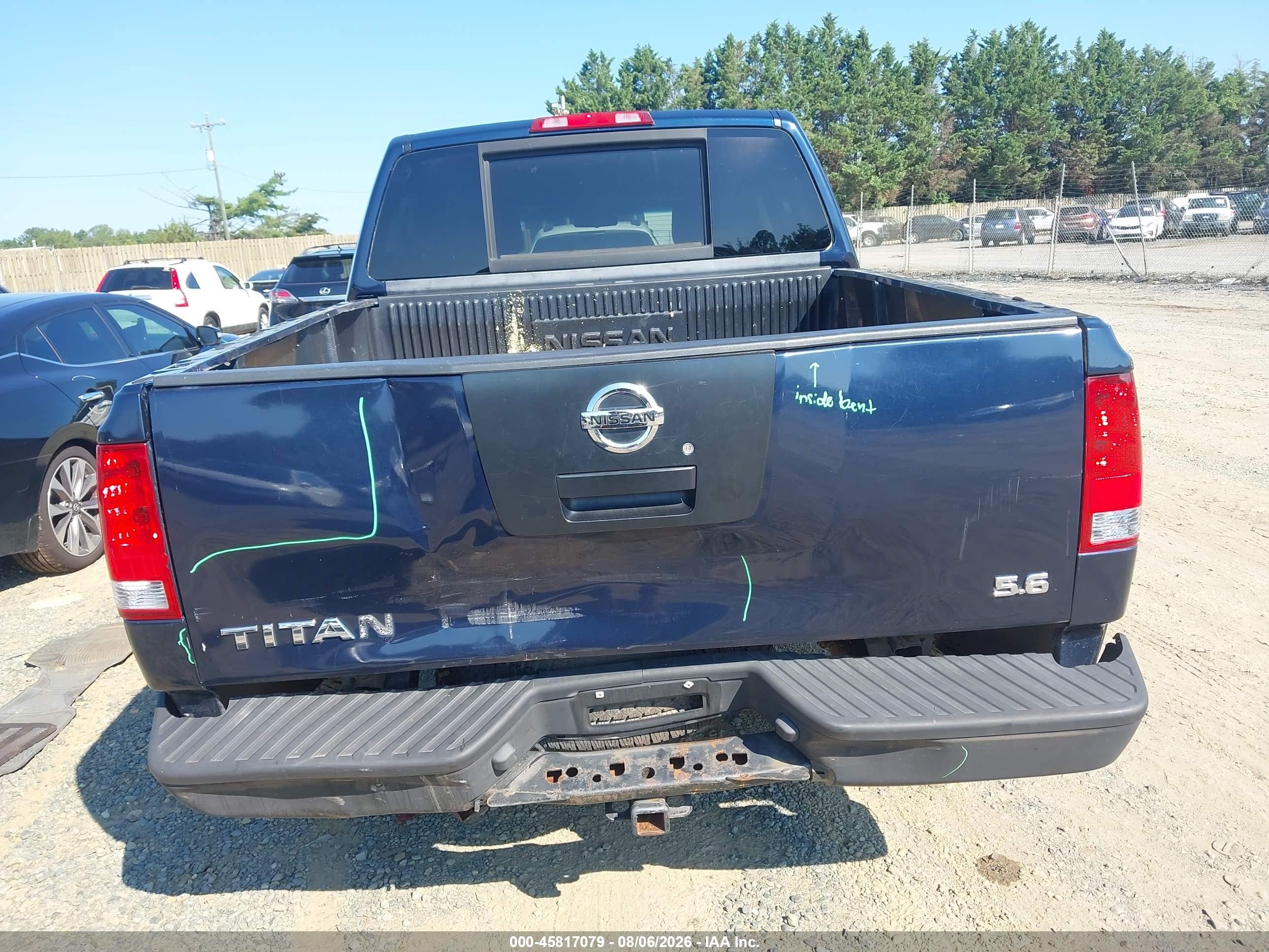 2007 Nissan Titan Xe Black vin: 1N6AA07B97N225293