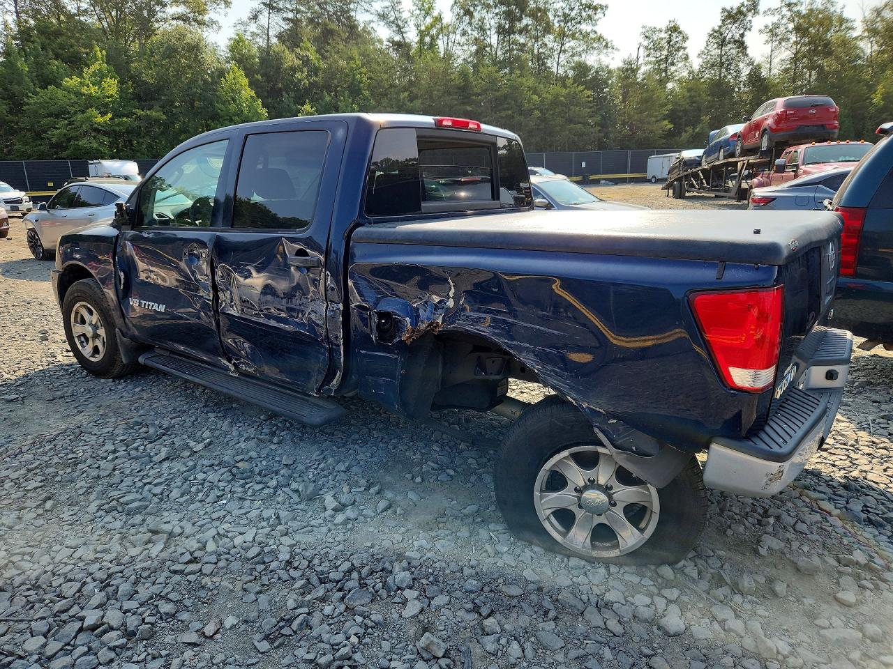 2007 Nissan Titan Xe Синий vin: 1N6AA07BX7N204355