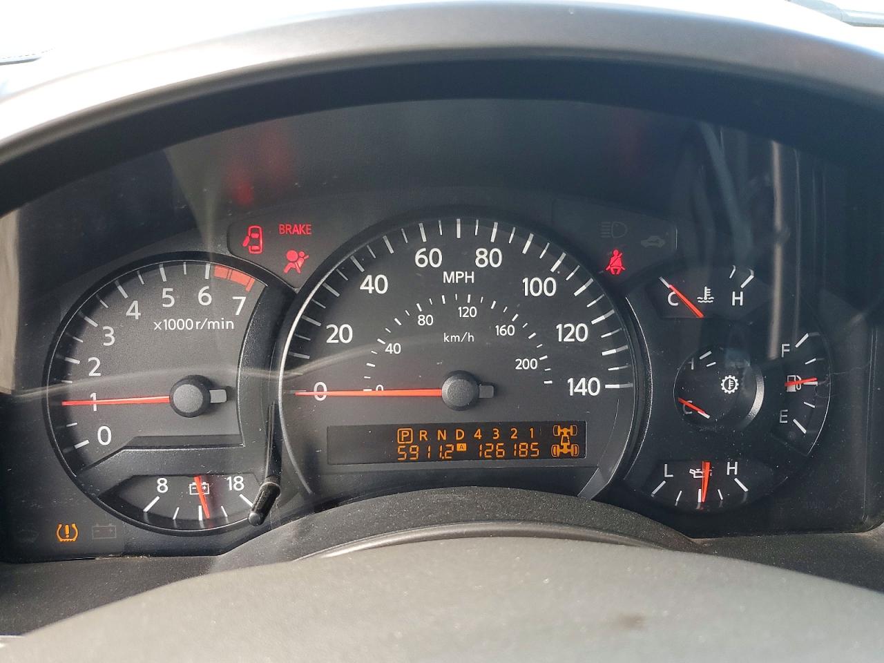 2007 Nissan Titan Xe Red vin: 1N6AA07BX7N243334