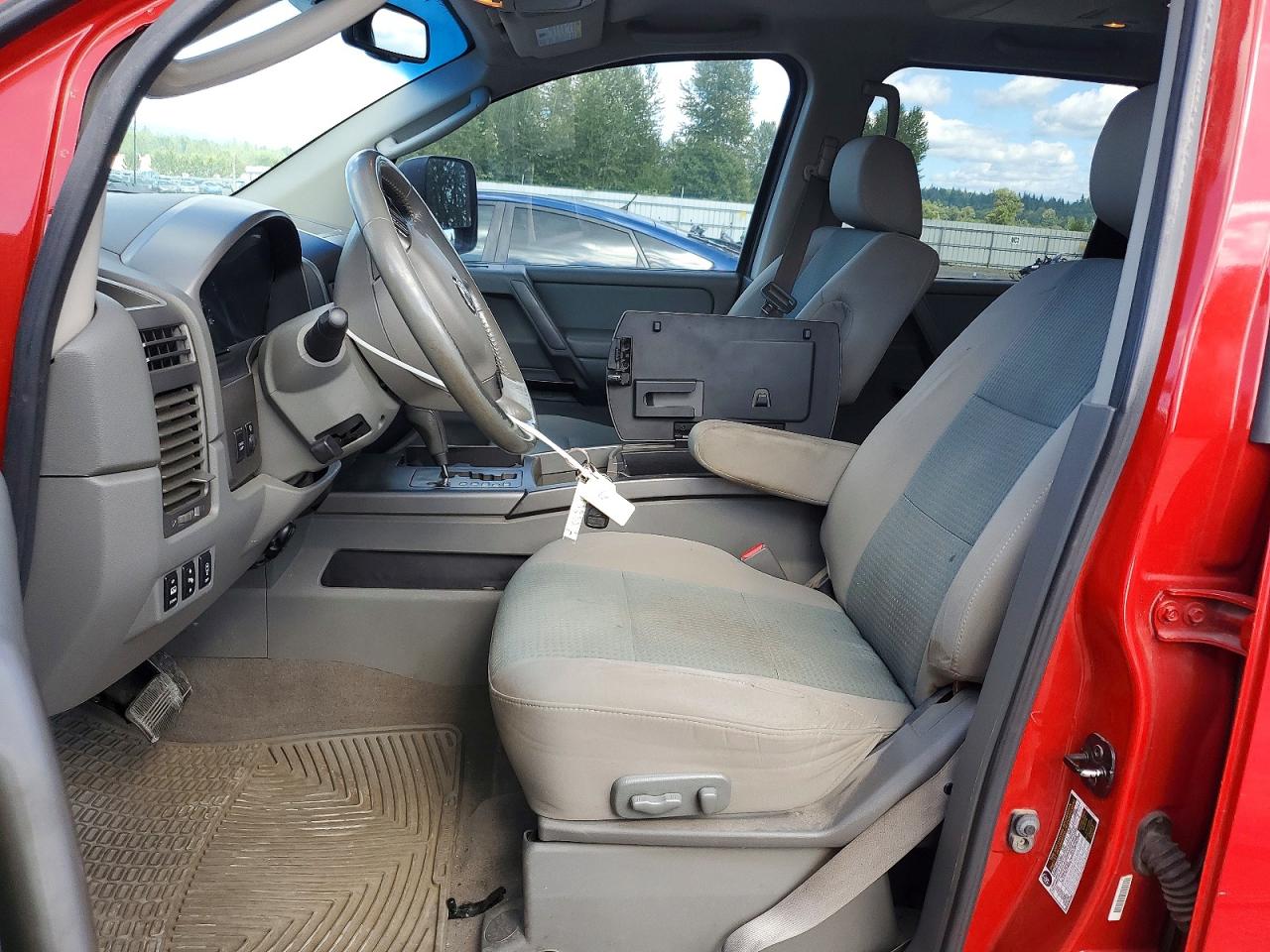 2007 Nissan Titan Xe Red vin: 1N6AA07BX7N243334