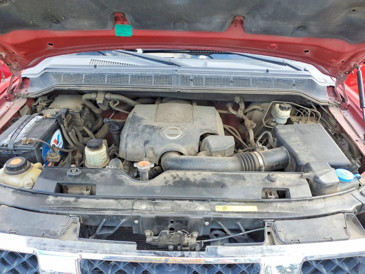2007 Nissan Titan Xe Red vin: 1N6AA07BX7N243334