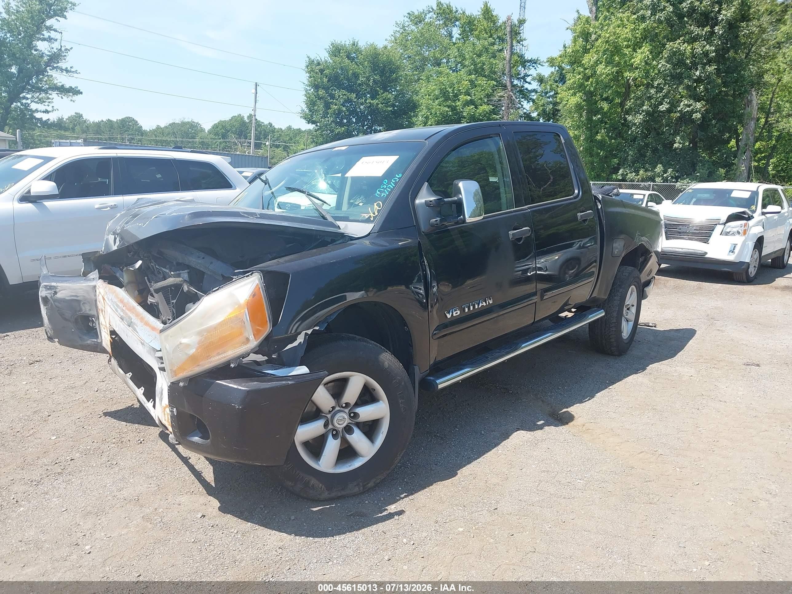 2008 Nissan Titan Se Черный vin: 1N6AA07C18N305231