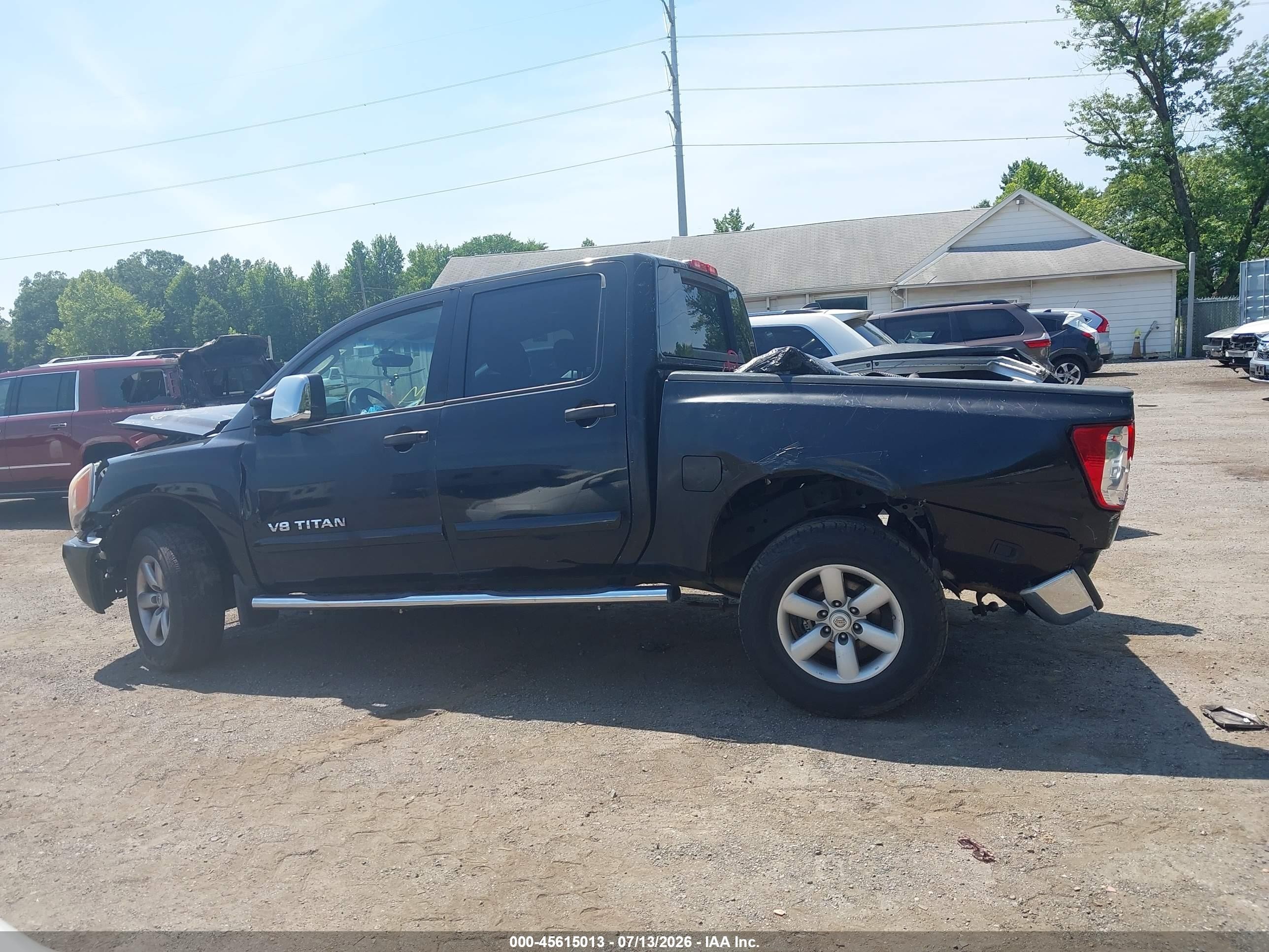 2008 Nissan Titan Se Черный vin: 1N6AA07C18N305231