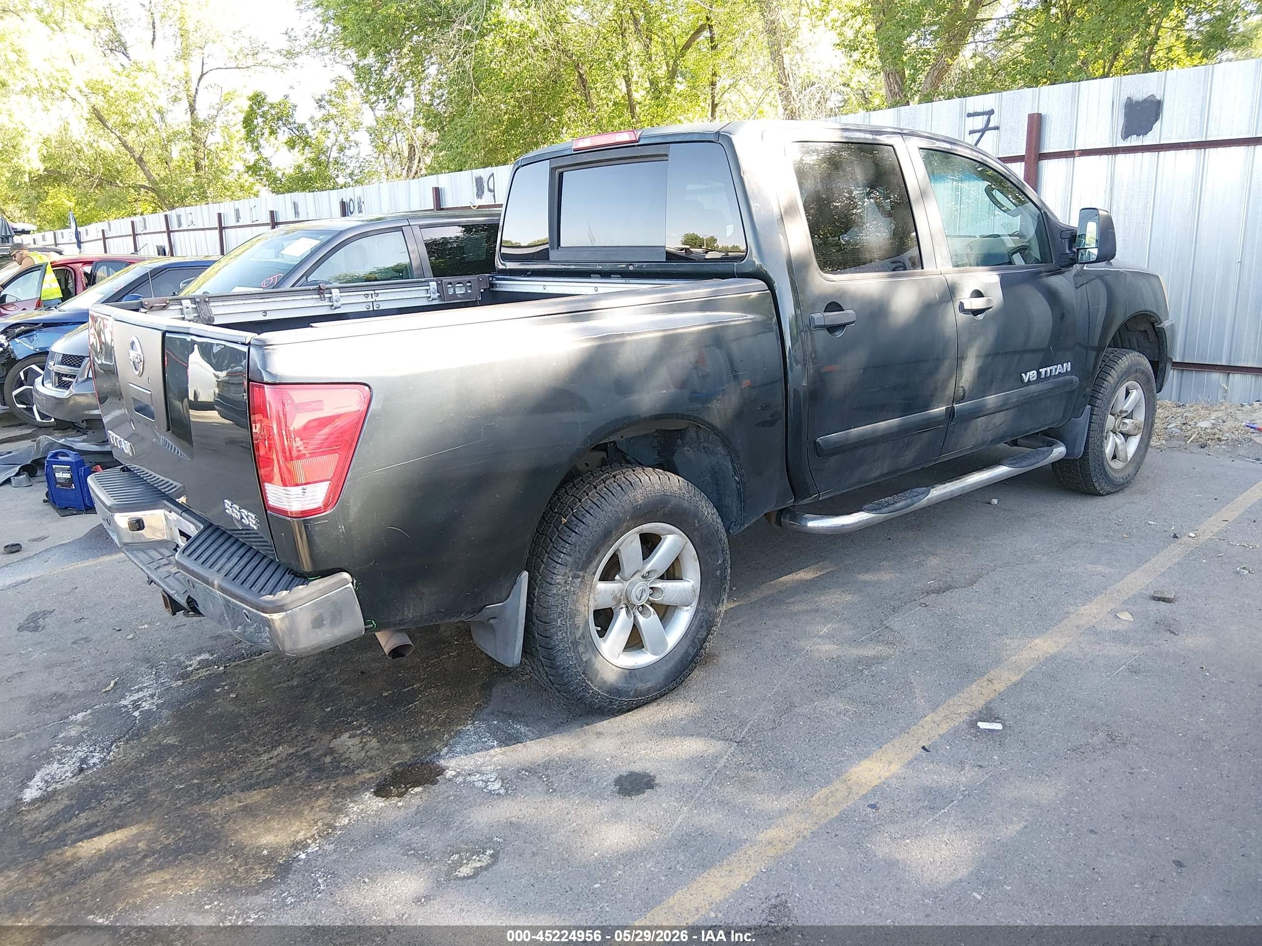 2008 Nissan Titan Se Black vin: 1N6AA07C18N333076