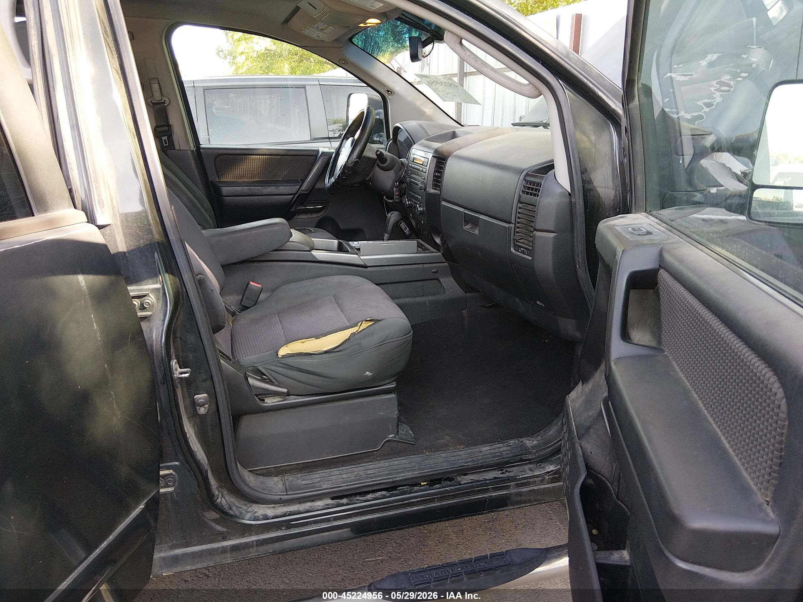 2008 Nissan Titan Se Black vin: 1N6AA07C18N333076