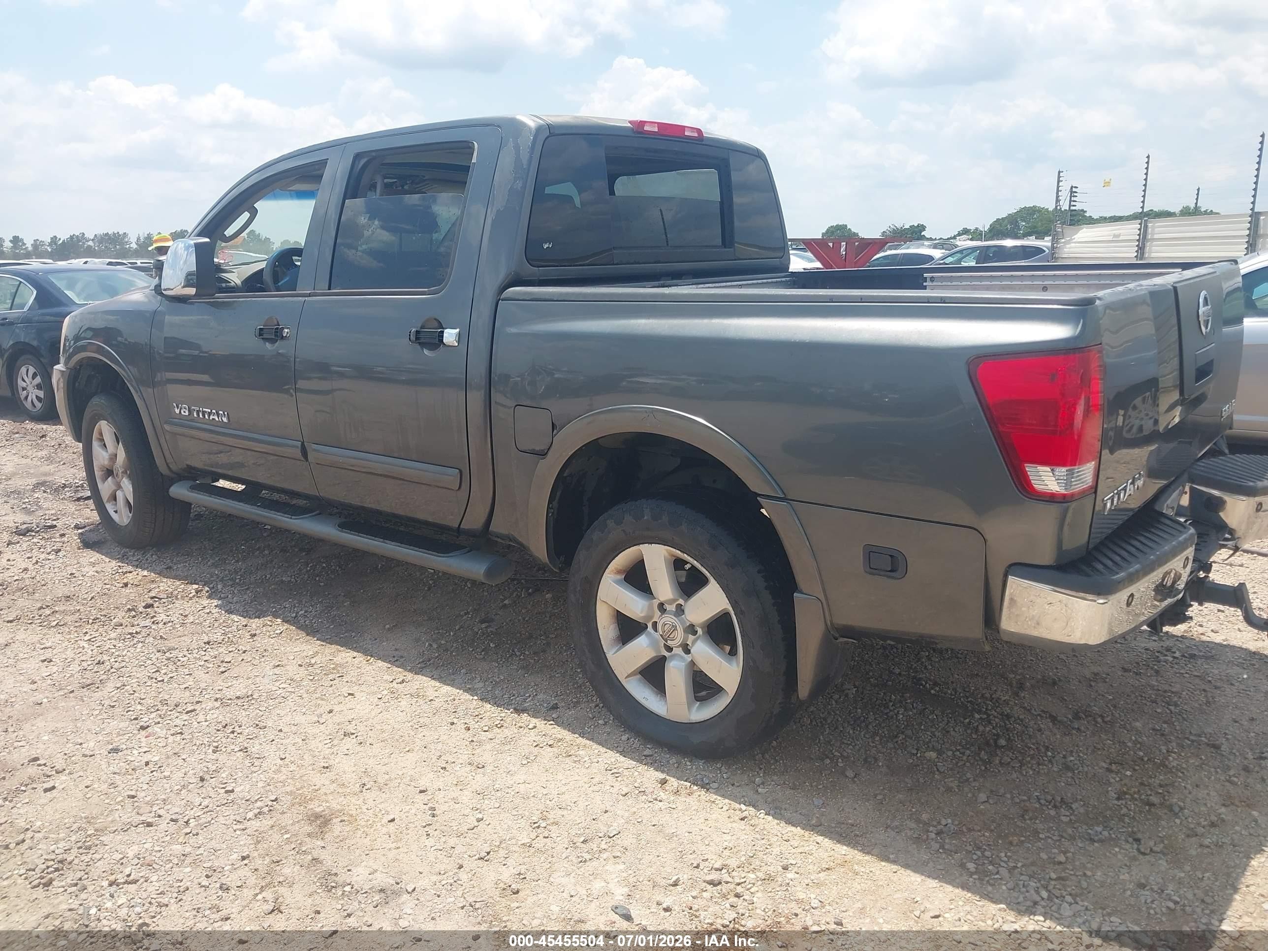 2008 Nissan Titan Le/pro-4x/se/xe Gray vin: 1N6AA07C18N359869