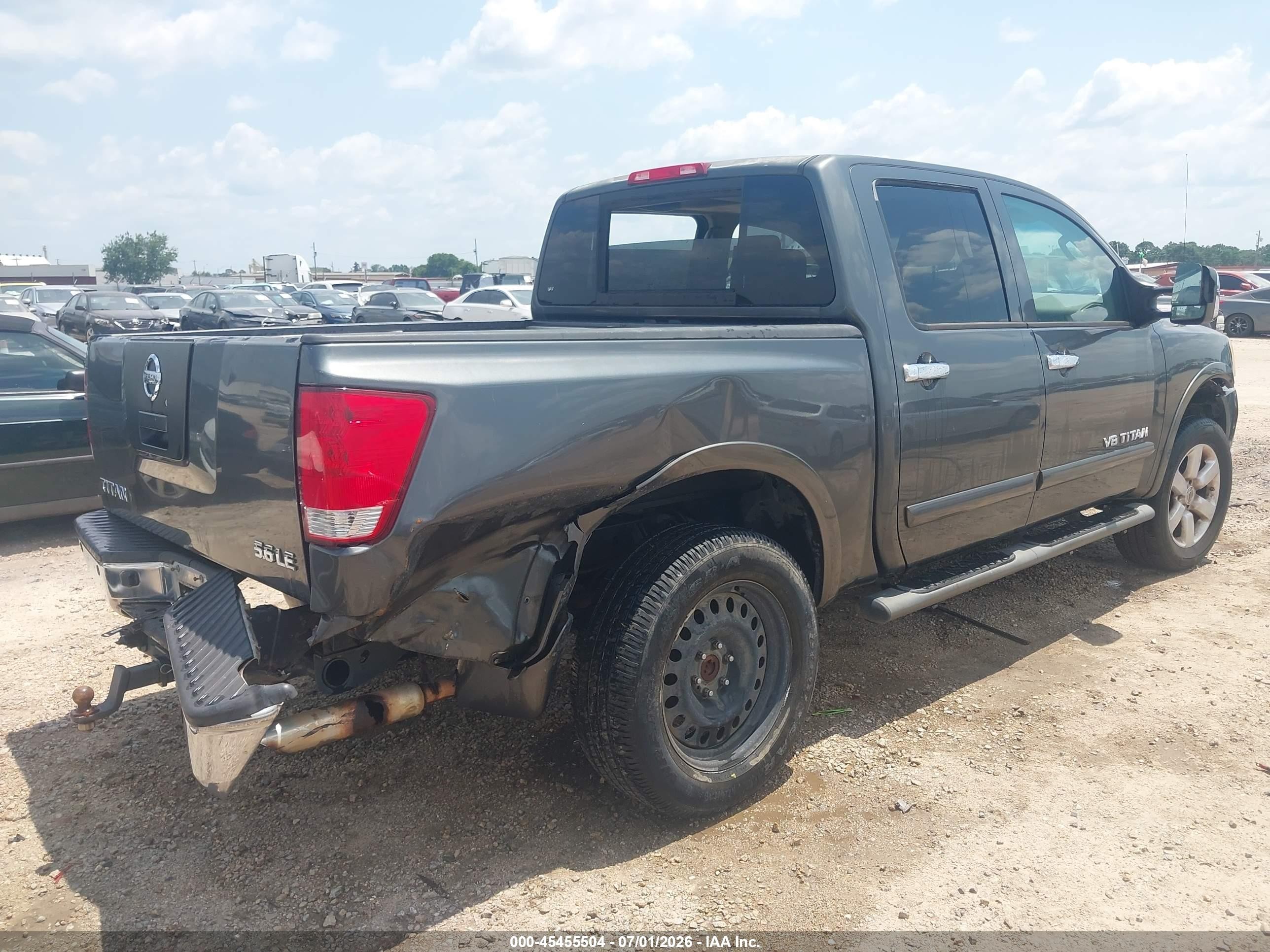 2008 Nissan Titan Le/pro-4x/se/xe Gray vin: 1N6AA07C18N359869