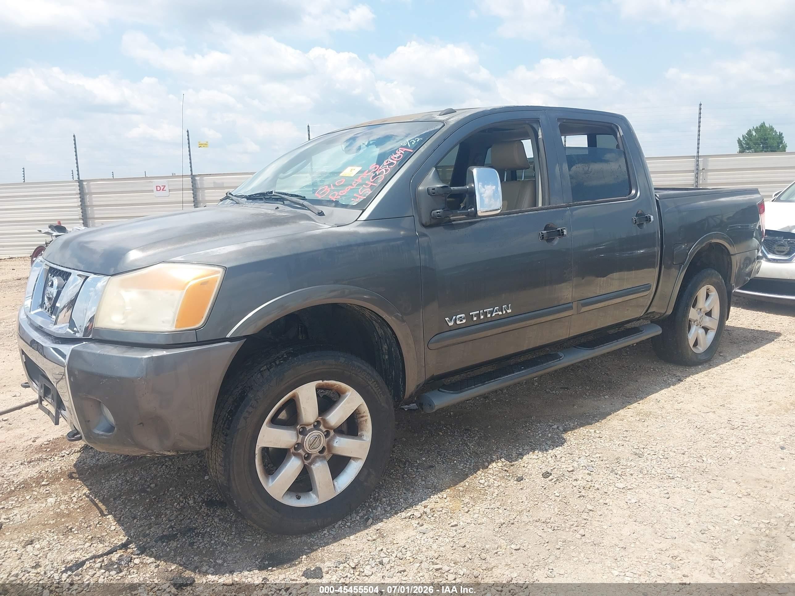2008 Nissan Titan Le/pro-4x/se/xe Gray vin: 1N6AA07C18N359869