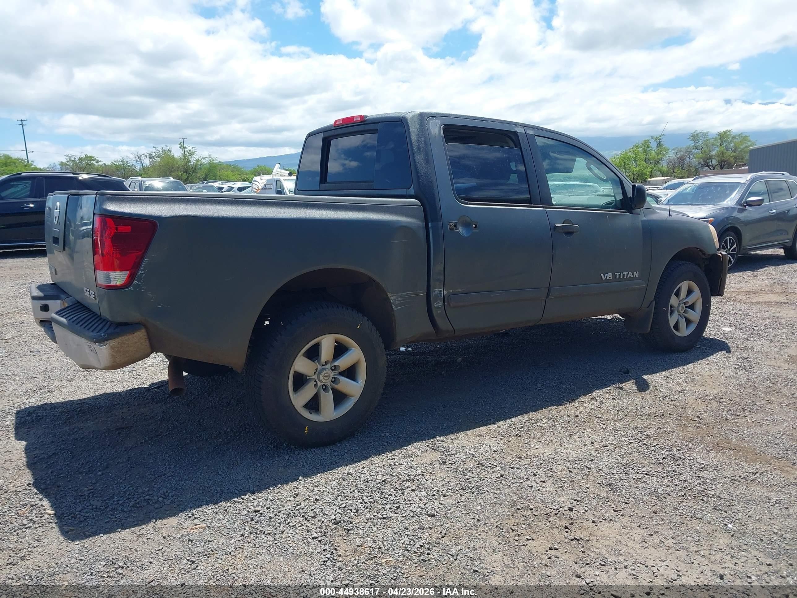 2008 Nissan Titan Se Gray vin: 1N6AA07C28N300426