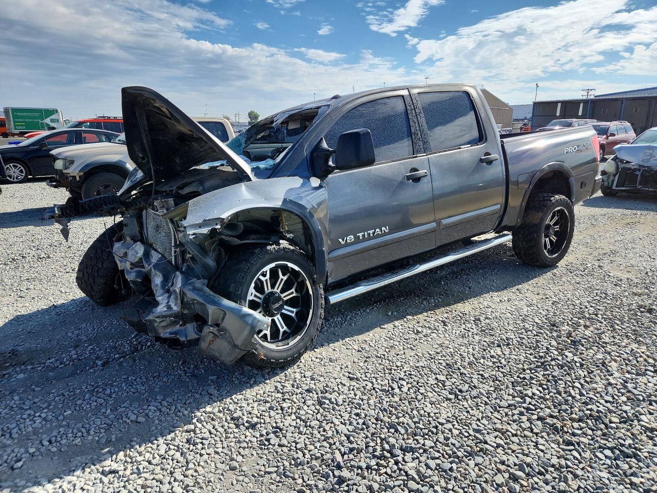 2008 Nissan Titan Xe Gray vin: 1N6AA07C38N303934