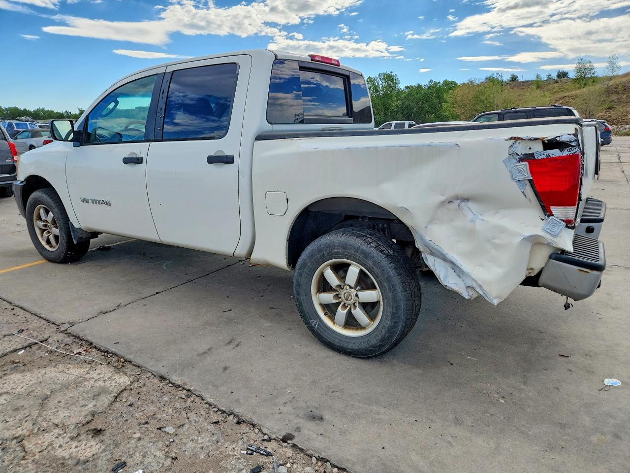 2008 Nissan Titan Xe White vin: 1N6AA07C38N322936