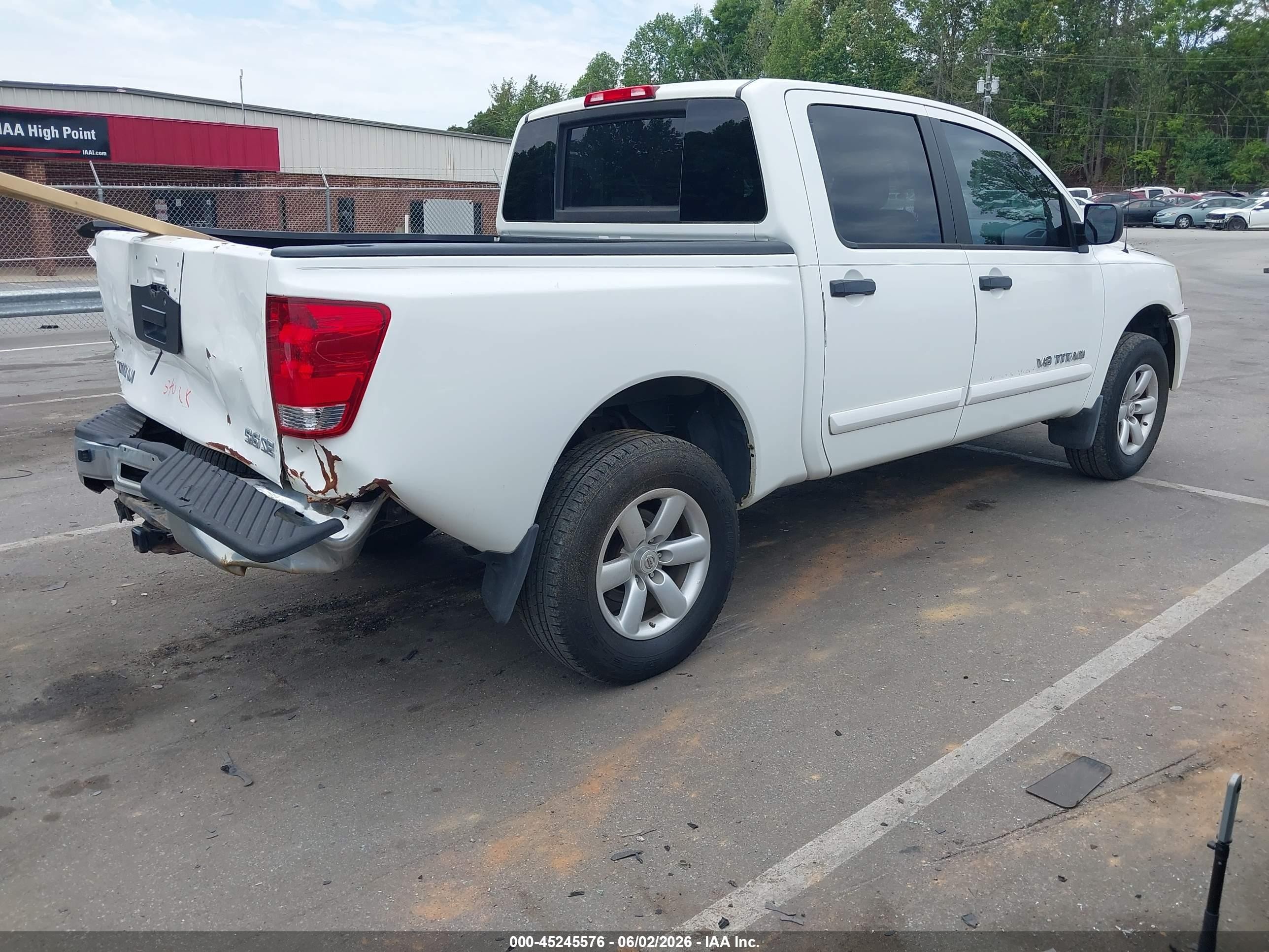 2009 Nissan Titan Se White vin: 1N6AA07C39N307242