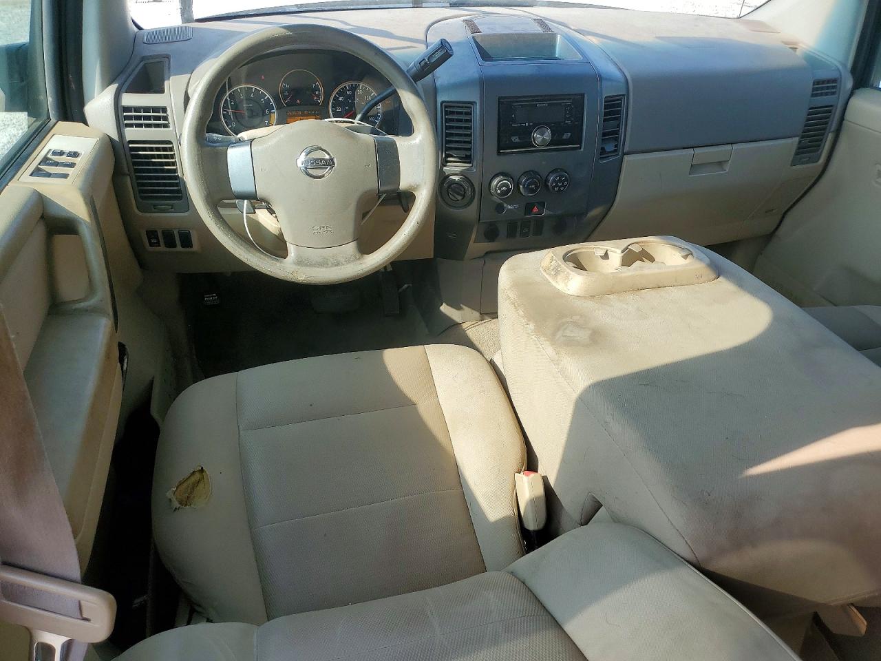 2009 Nissan Titan Xe White vin: 1N6AA07C69N302357