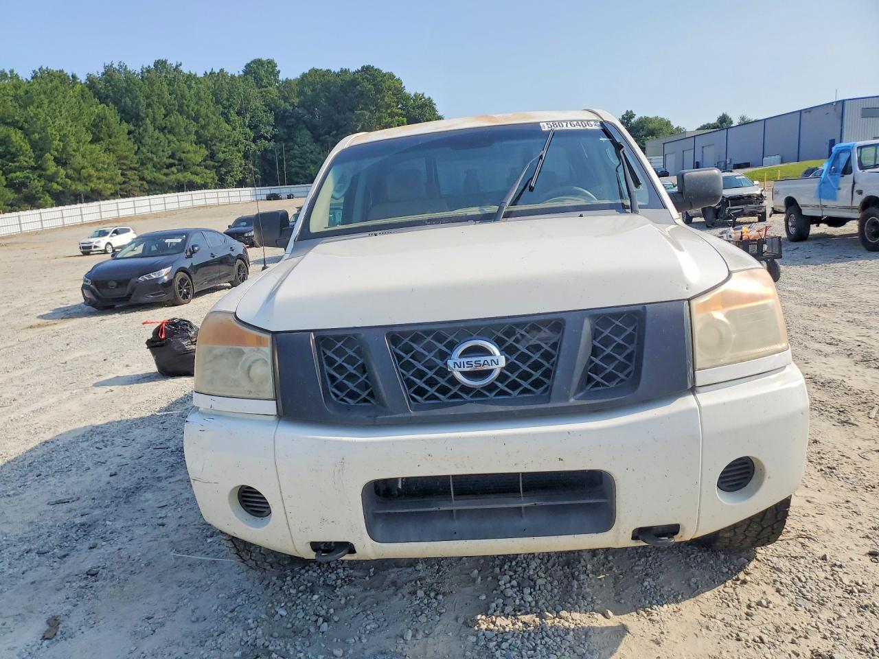 2009 Nissan Titan Xe White vin: 1N6AA07C69N302357