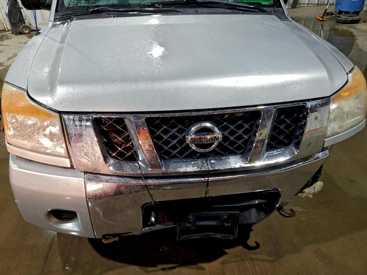 2009 Nissan Titan Xe Silver vin: 1N6AA07C79N319278