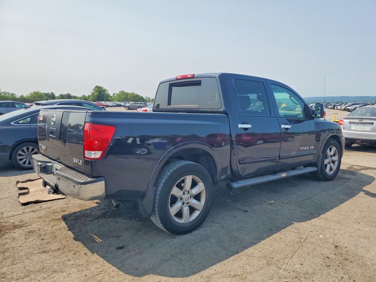 2008 Nissan Titan Xe Black vin: 1N6AA07CX8N305485