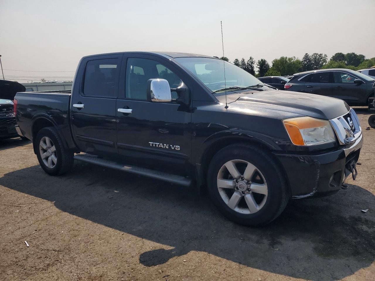 2008 Nissan Titan Xe Black vin: 1N6AA07CX8N305485