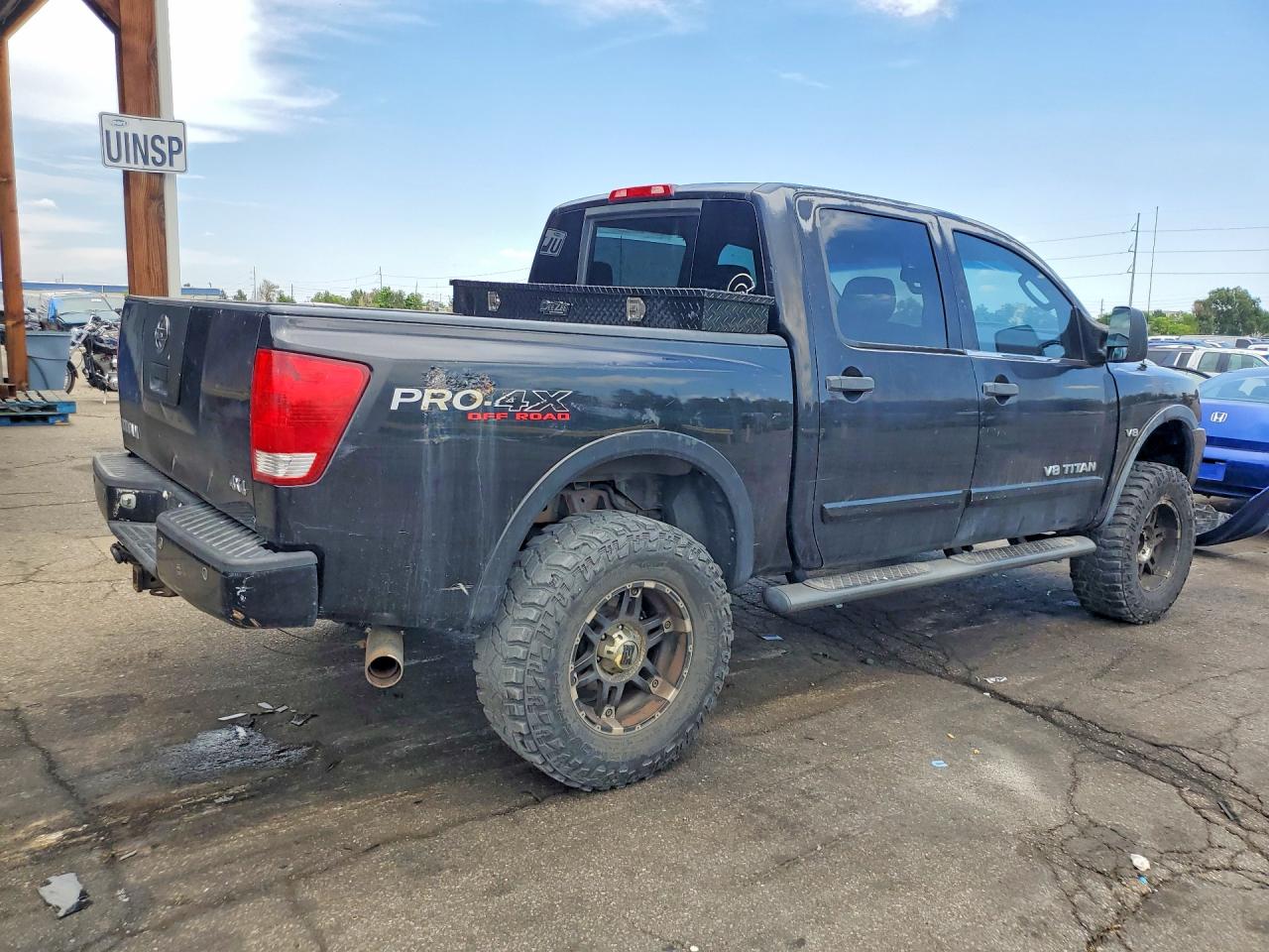 2008 Nissan Titan Xe Black vin: 1N6AA07CX8N335554