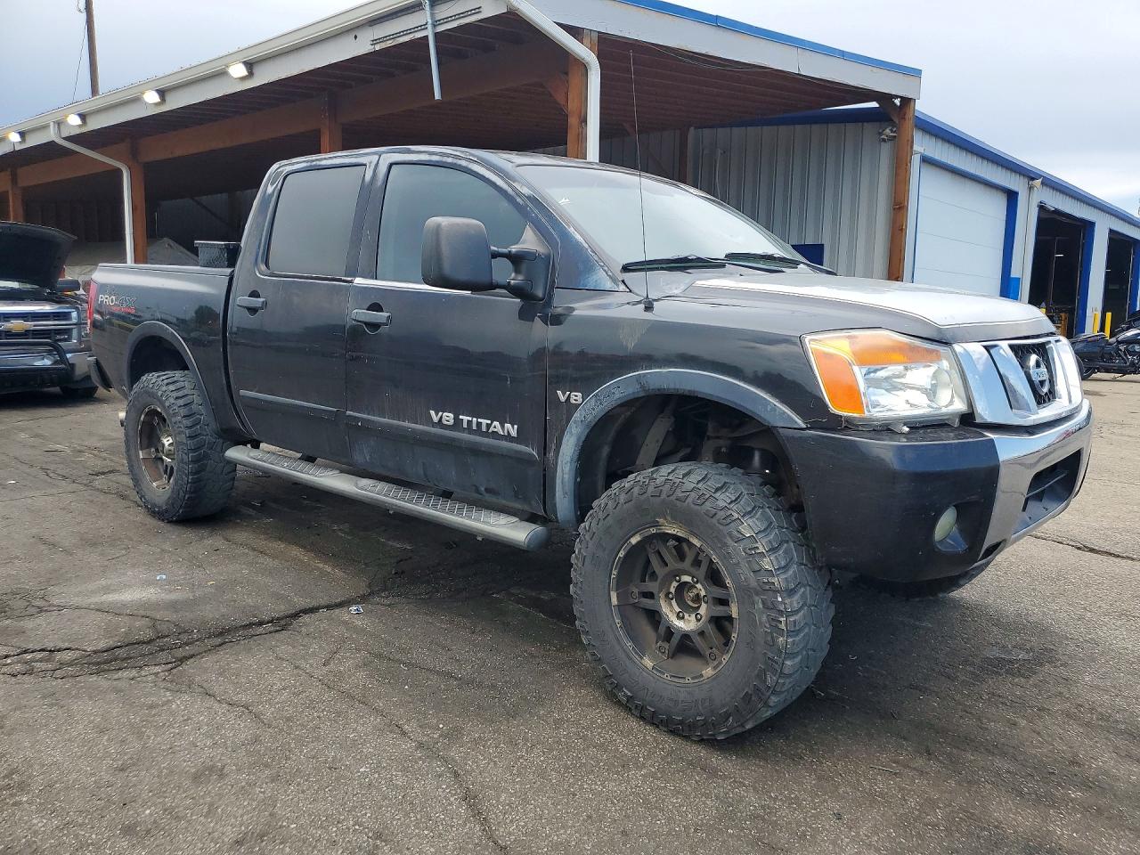 2008 Nissan Titan Xe Black vin: 1N6AA07CX8N335554