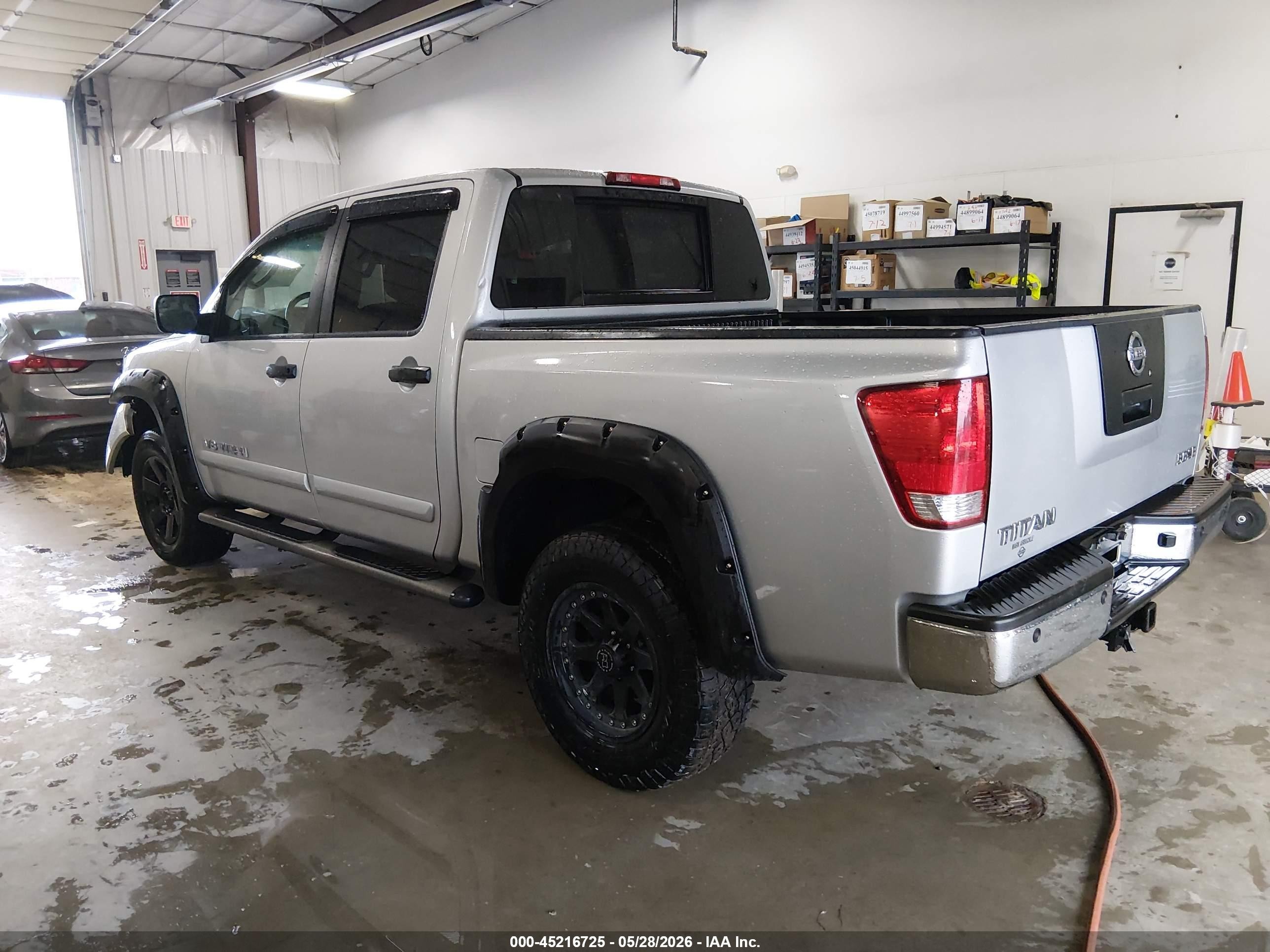 2008 Nissan Titan Le/pro-4x/se/xe Silver vin: 1N6AA07CX8N344738