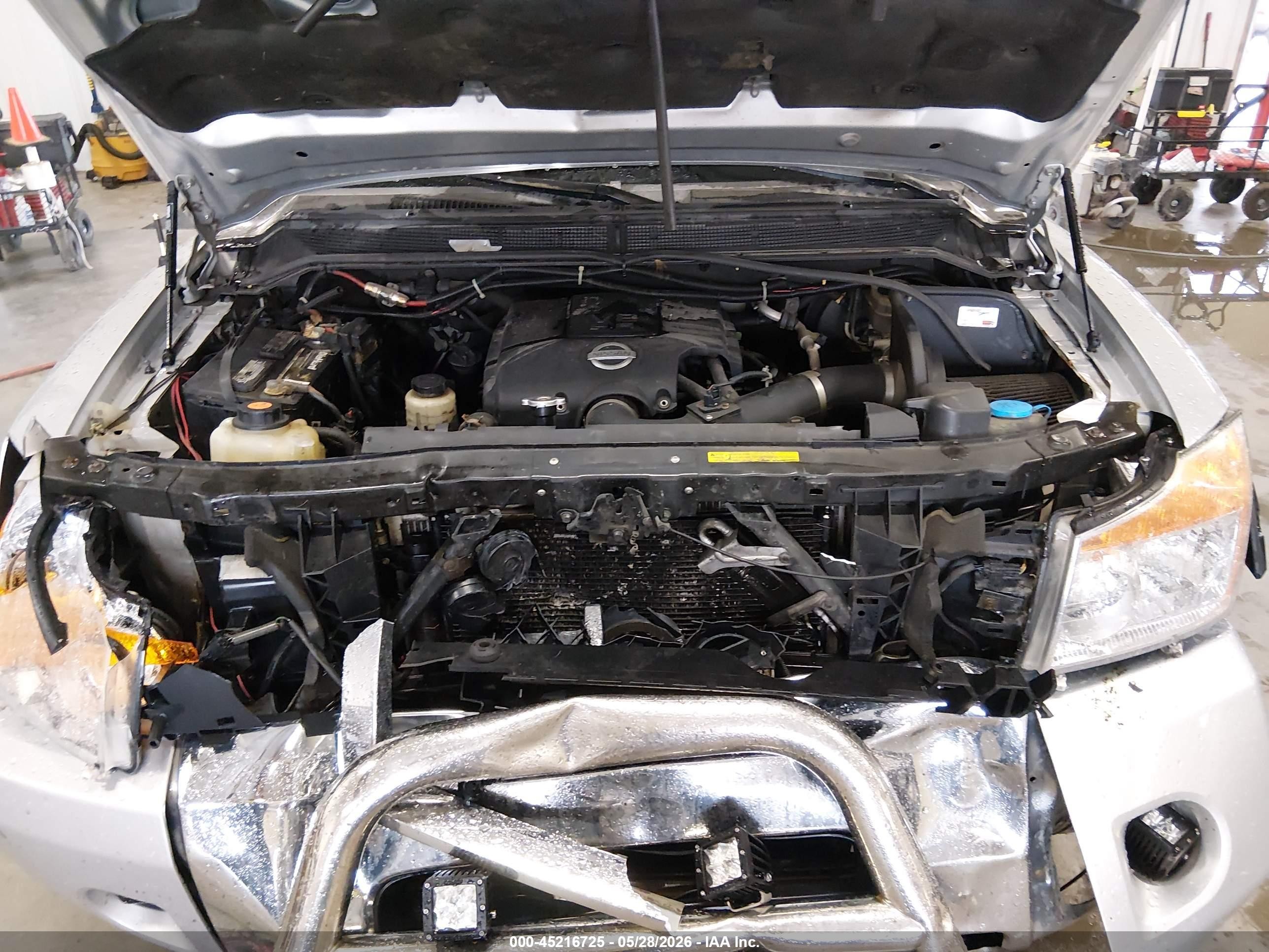 2008 Nissan Titan Le/pro-4x/se/xe Silver vin: 1N6AA07CX8N344738