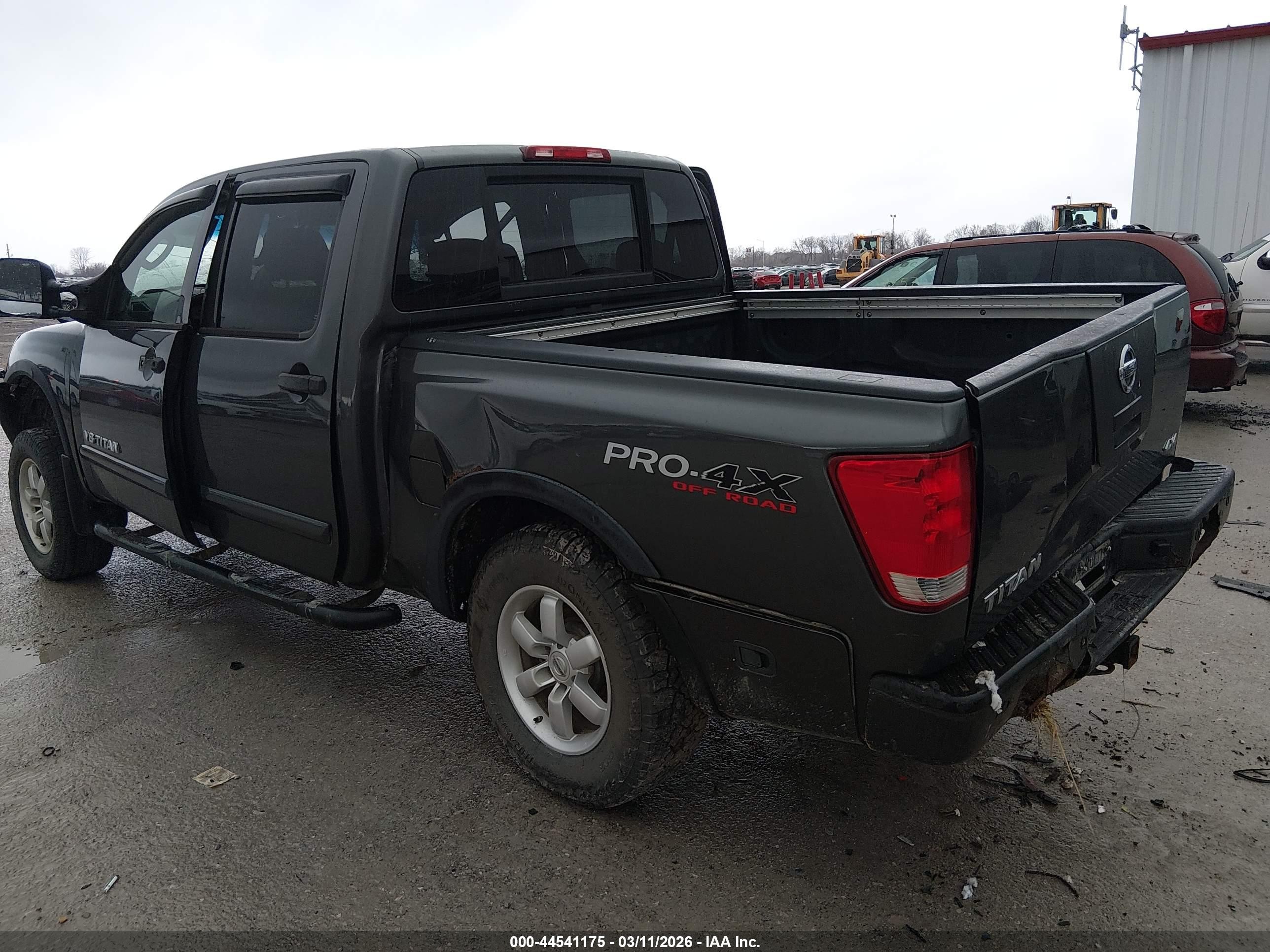 2008 Nissan Titan Le/pro-4x/se/xe Gray vin: 1N6AA07CX8N354590
