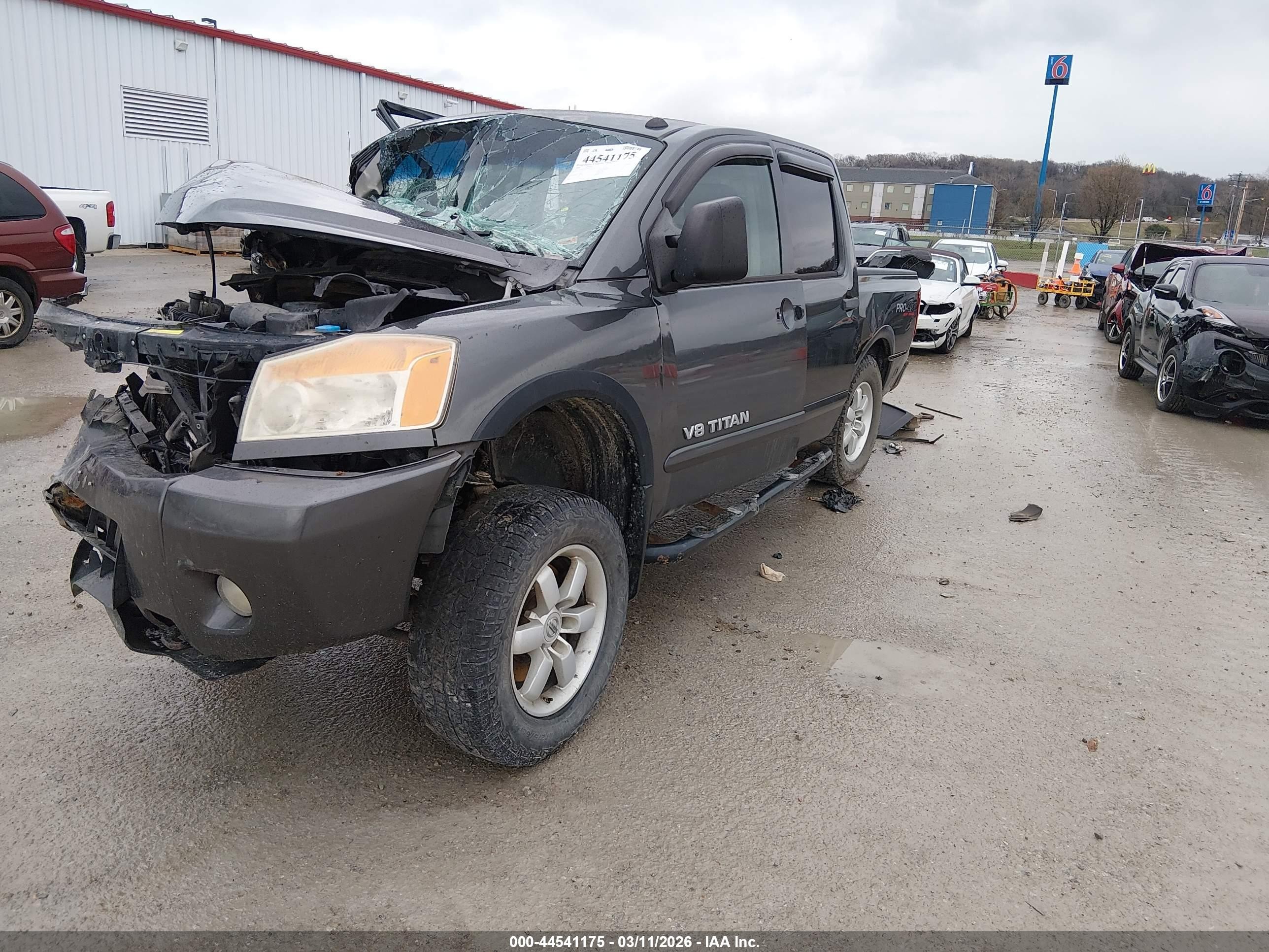 2008 Nissan Titan Le/pro-4x/se/xe Gray vin: 1N6AA07CX8N354590