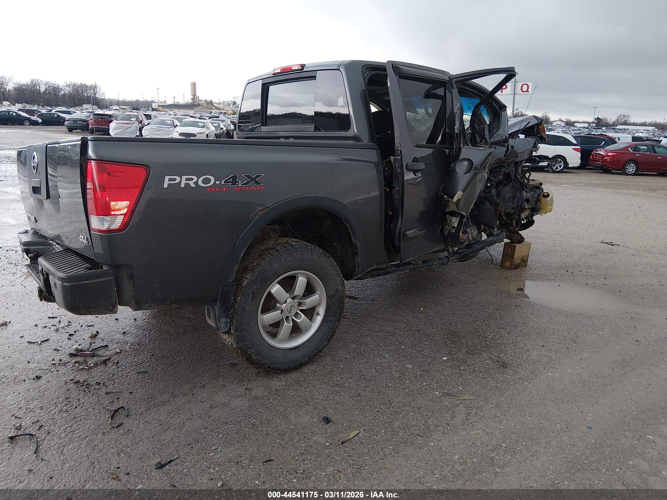 2008 Nissan Titan Le/pro-4x/se/xe Gray vin: 1N6AA07CX8N354590