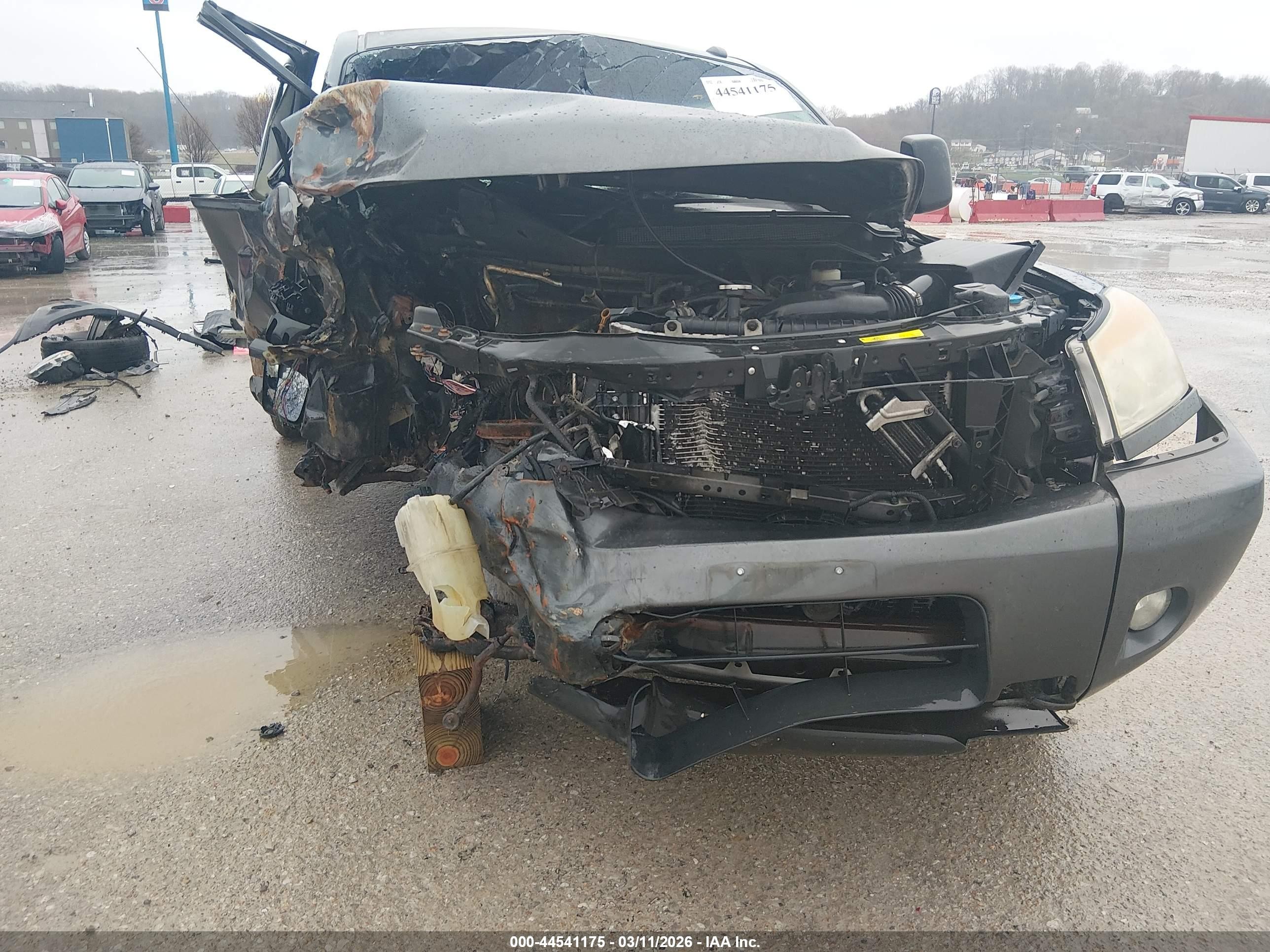 2008 Nissan Titan Le/pro-4x/se/xe Gray vin: 1N6AA07CX8N354590