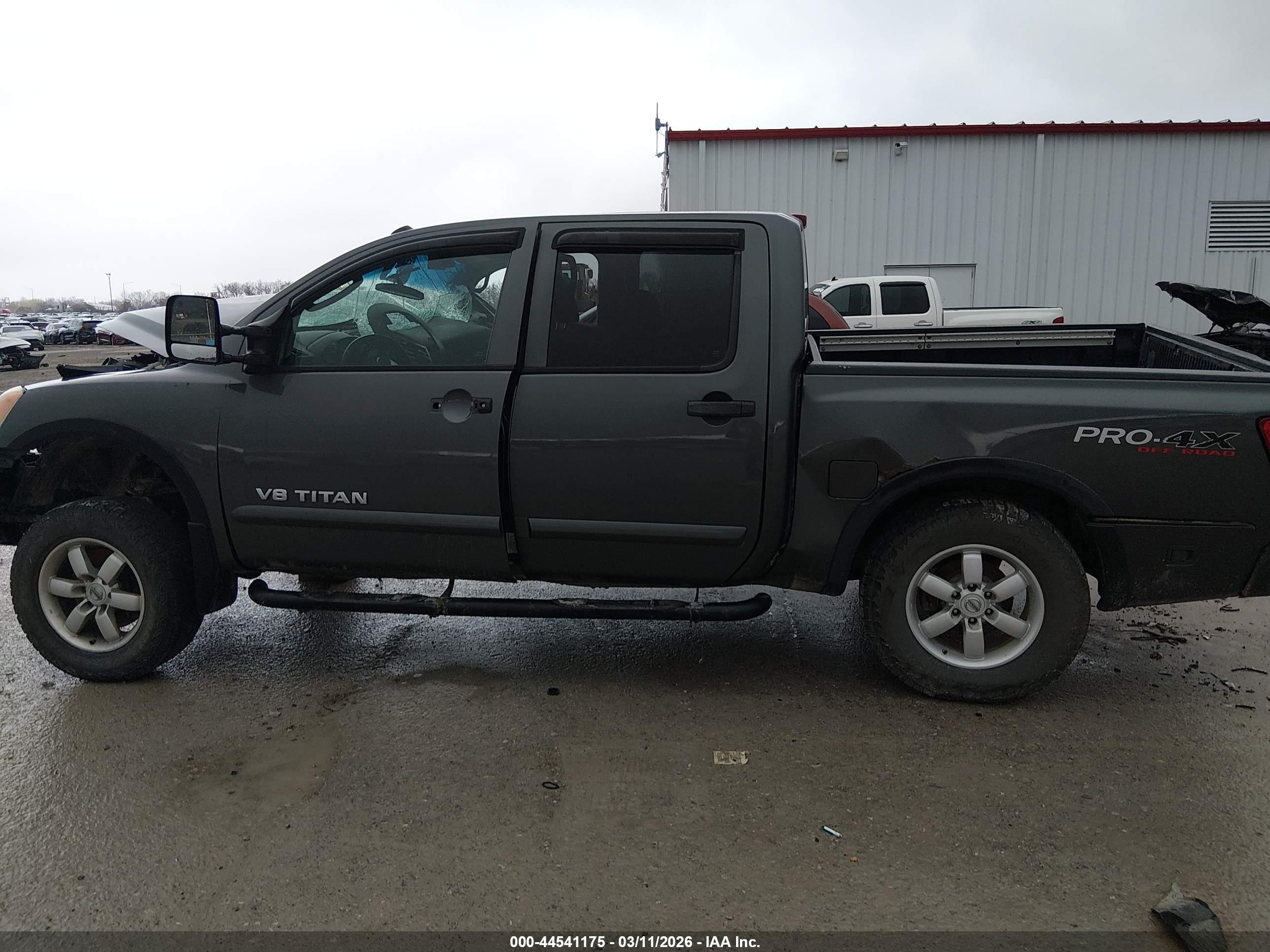 2008 Nissan Titan Le/pro-4x/se/xe Gray vin: 1N6AA07CX8N354590