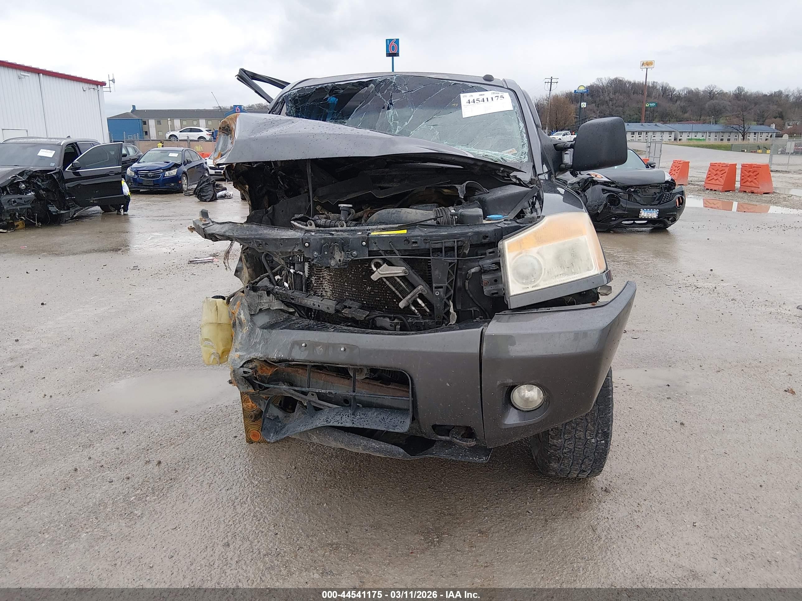 2008 Nissan Titan Le/pro-4x/se/xe Gray vin: 1N6AA07CX8N354590