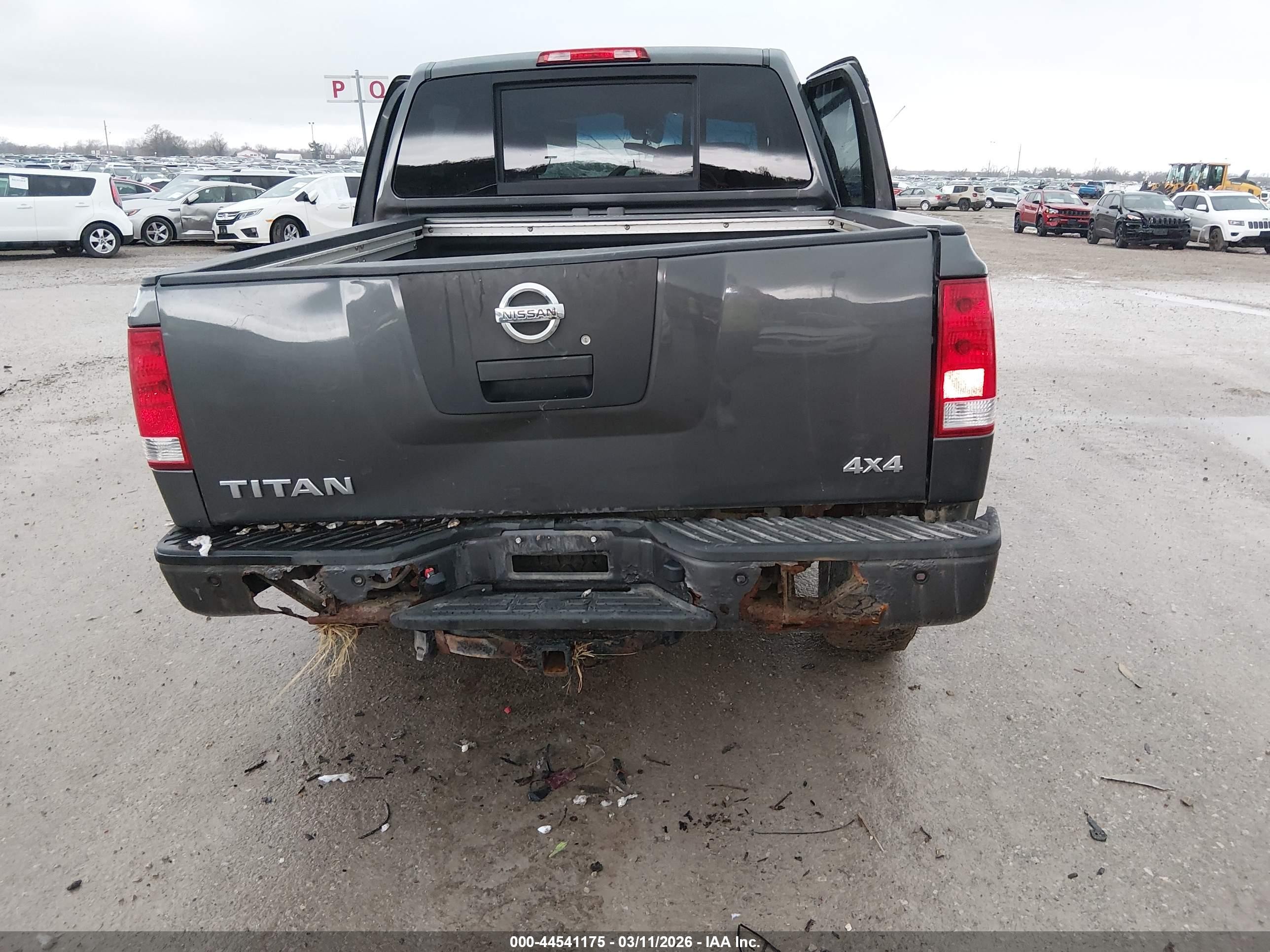 2008 Nissan Titan Le/pro-4x/se/xe Gray vin: 1N6AA07CX8N354590