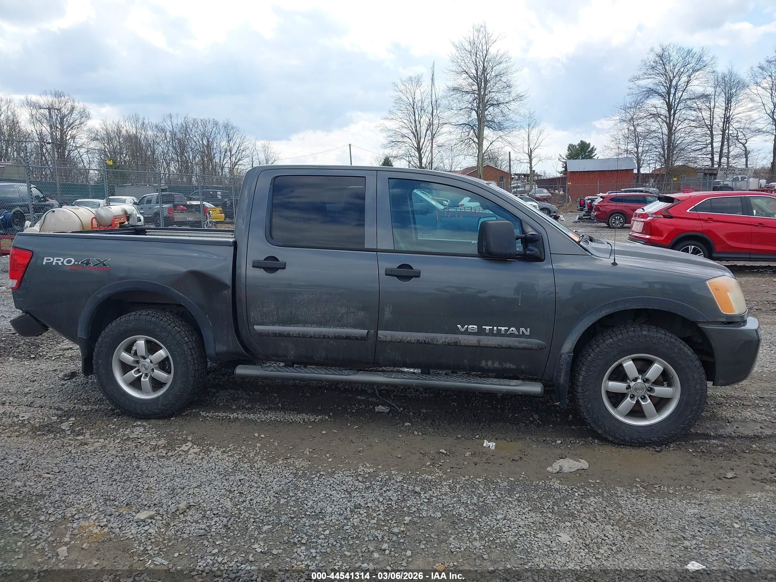 2009 Nissan Titan Pro-4x Серый vin: 1N6AA07CX9N312986