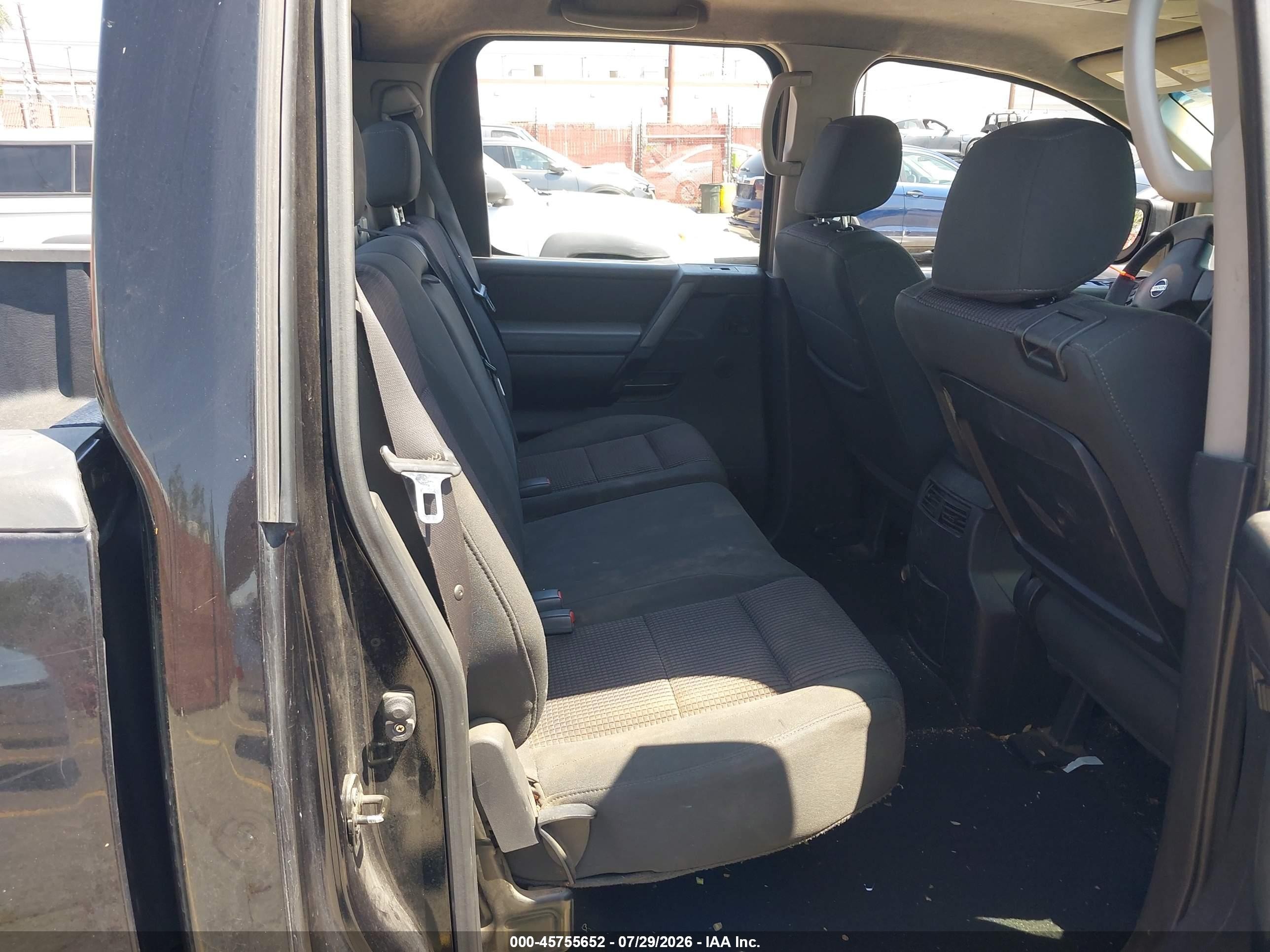 2008 Nissan Titan Se Black vin: 1N6AA07D08N316620