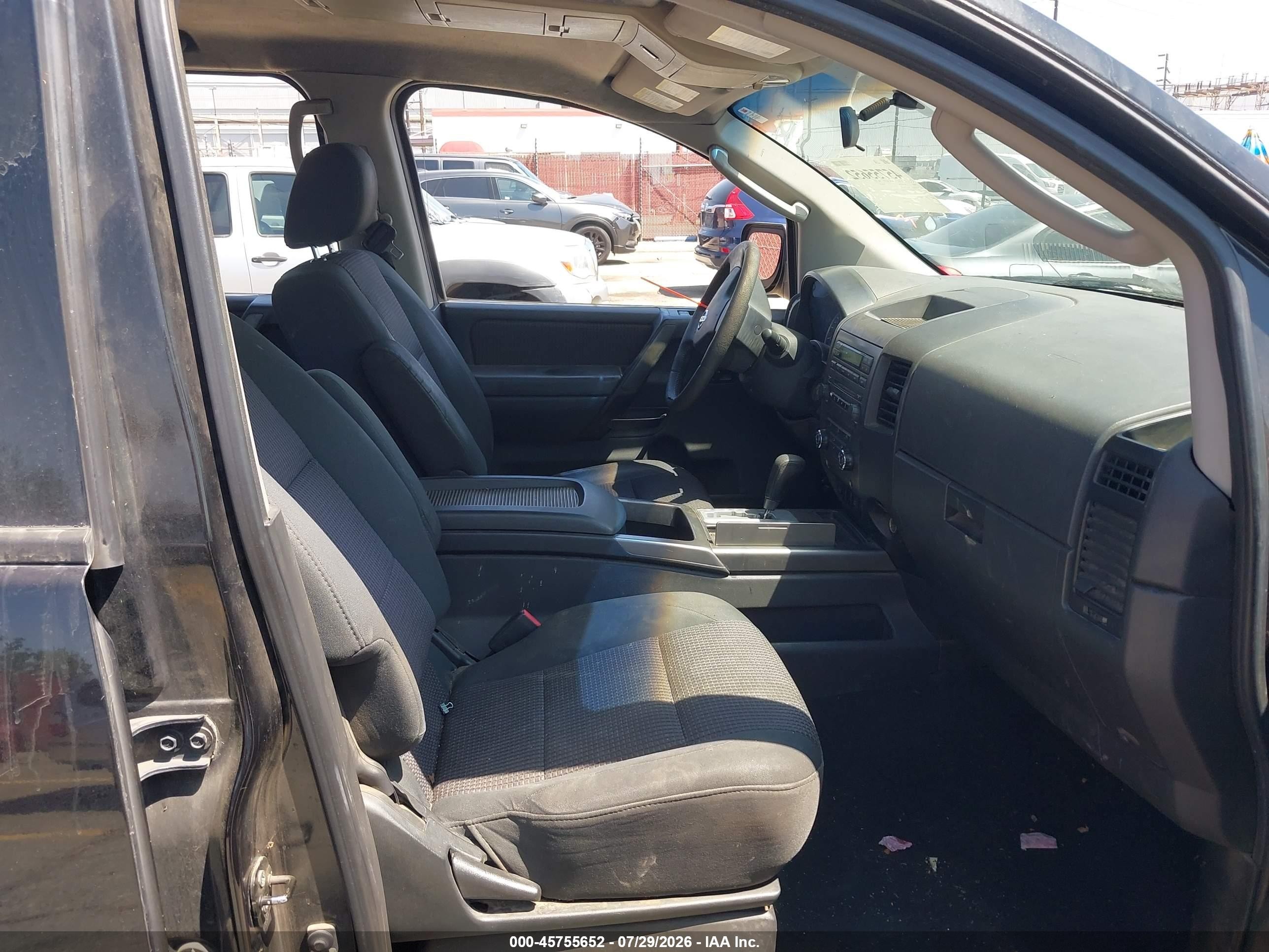 2008 Nissan Titan Se Black vin: 1N6AA07D08N316620