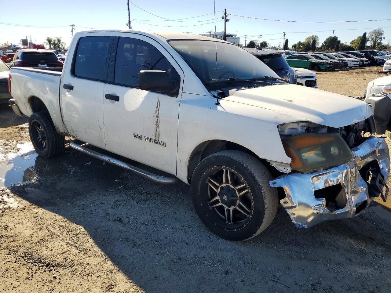 2008 Nissan Titan Xe White vin: 1N6AA07D08N325690