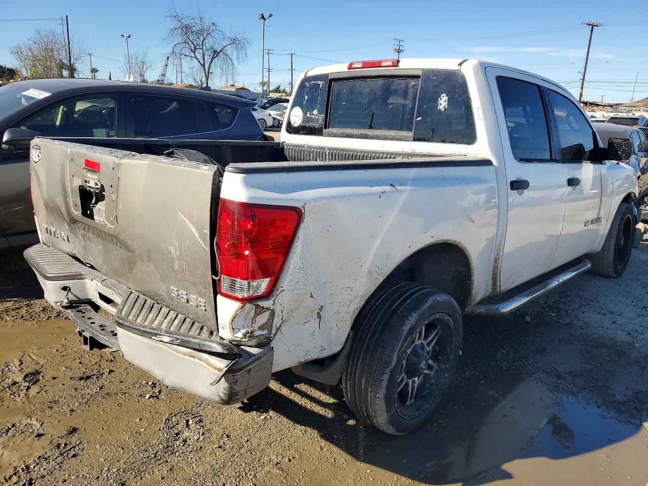 2008 Nissan Titan Xe White vin: 1N6AA07D08N325690