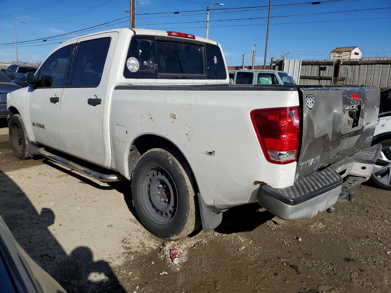 2008 Nissan Titan Xe White vin: 1N6AA07D08N325690