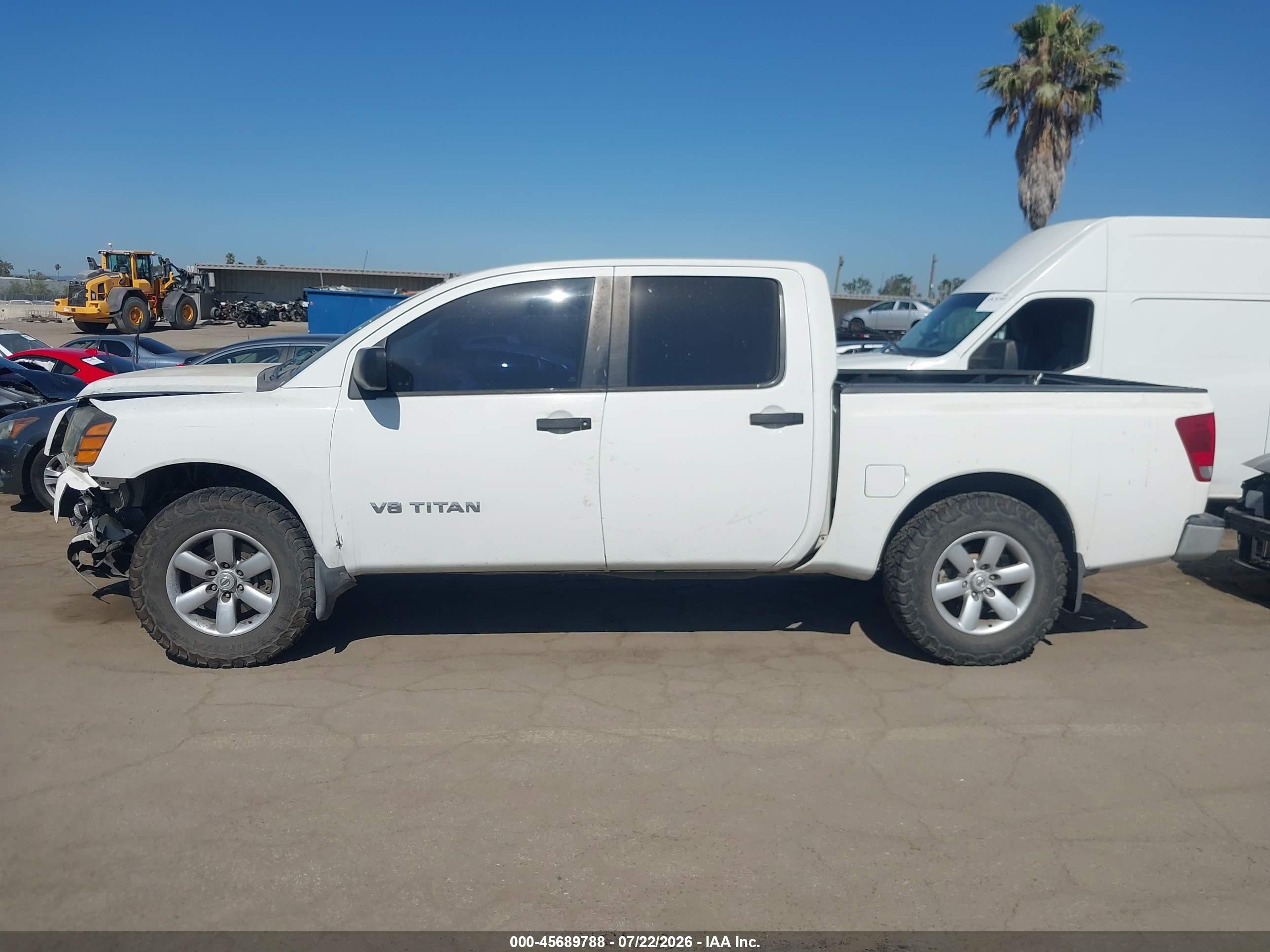2008 Nissan Titan Se/xe White vin: 1N6AA07D18N337167