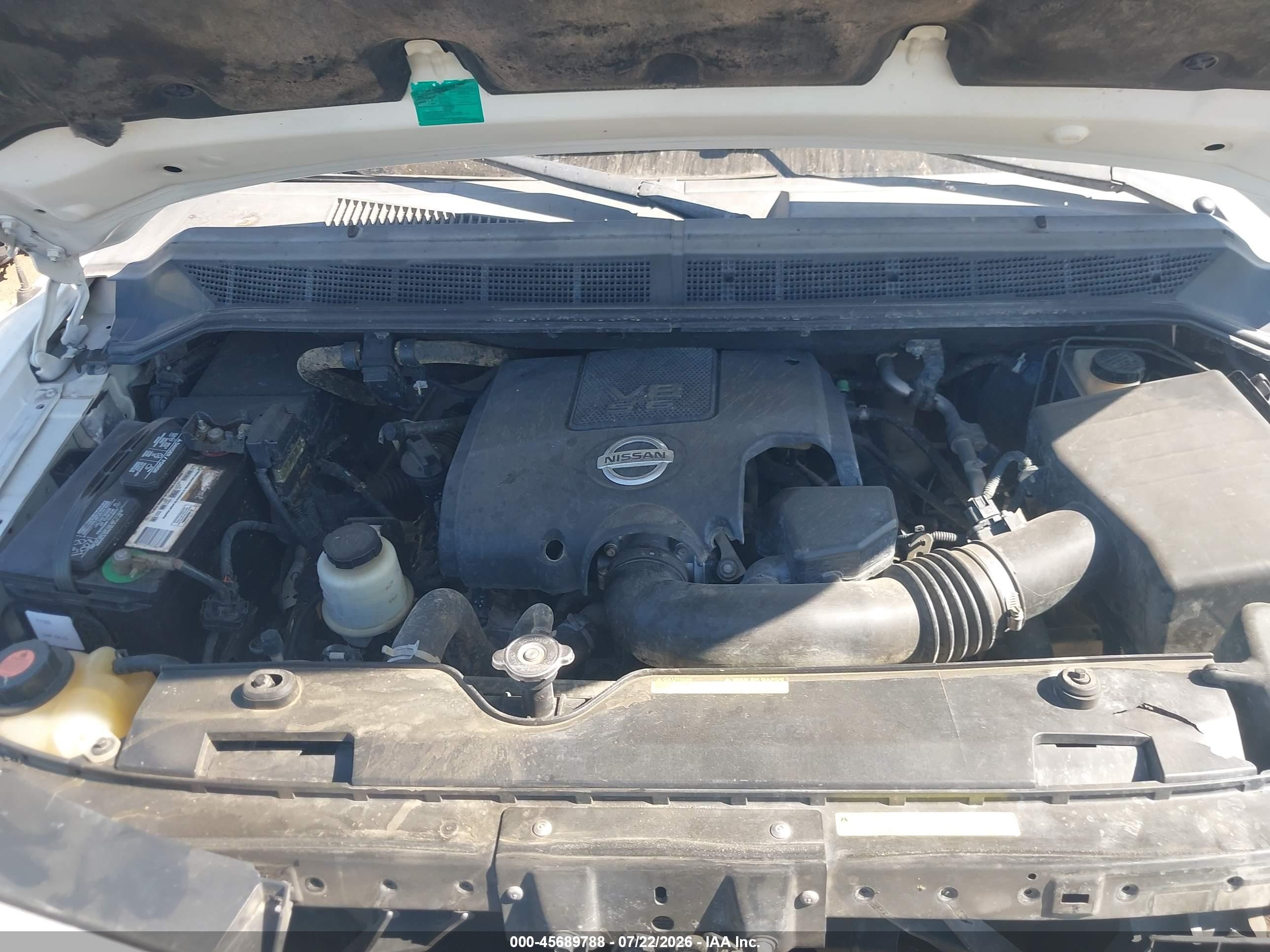 2008 Nissan Titan Se/xe White vin: 1N6AA07D18N337167