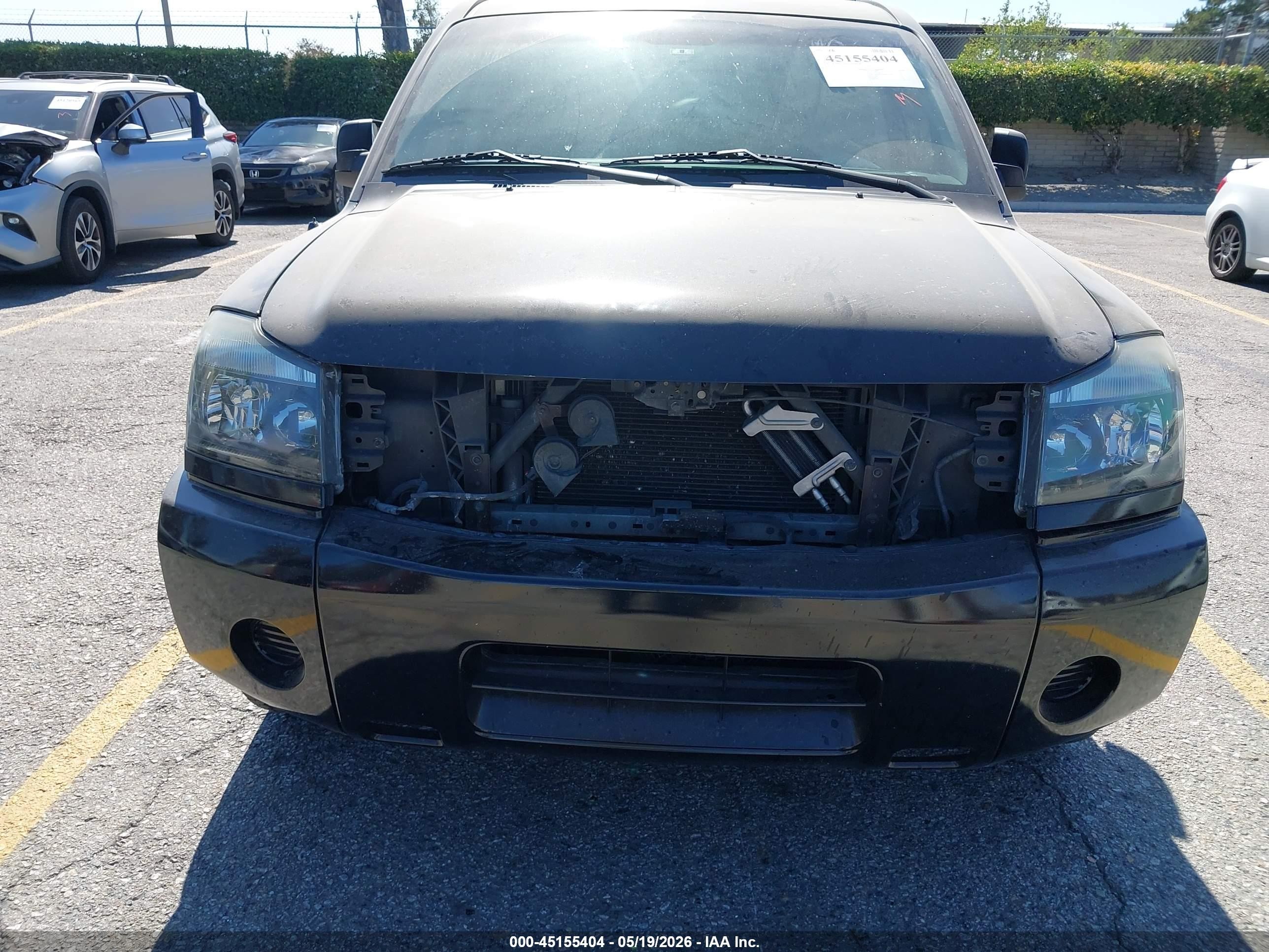 2008 Nissan Titan Se/xe Black vin: 1N6AA07D18N350694