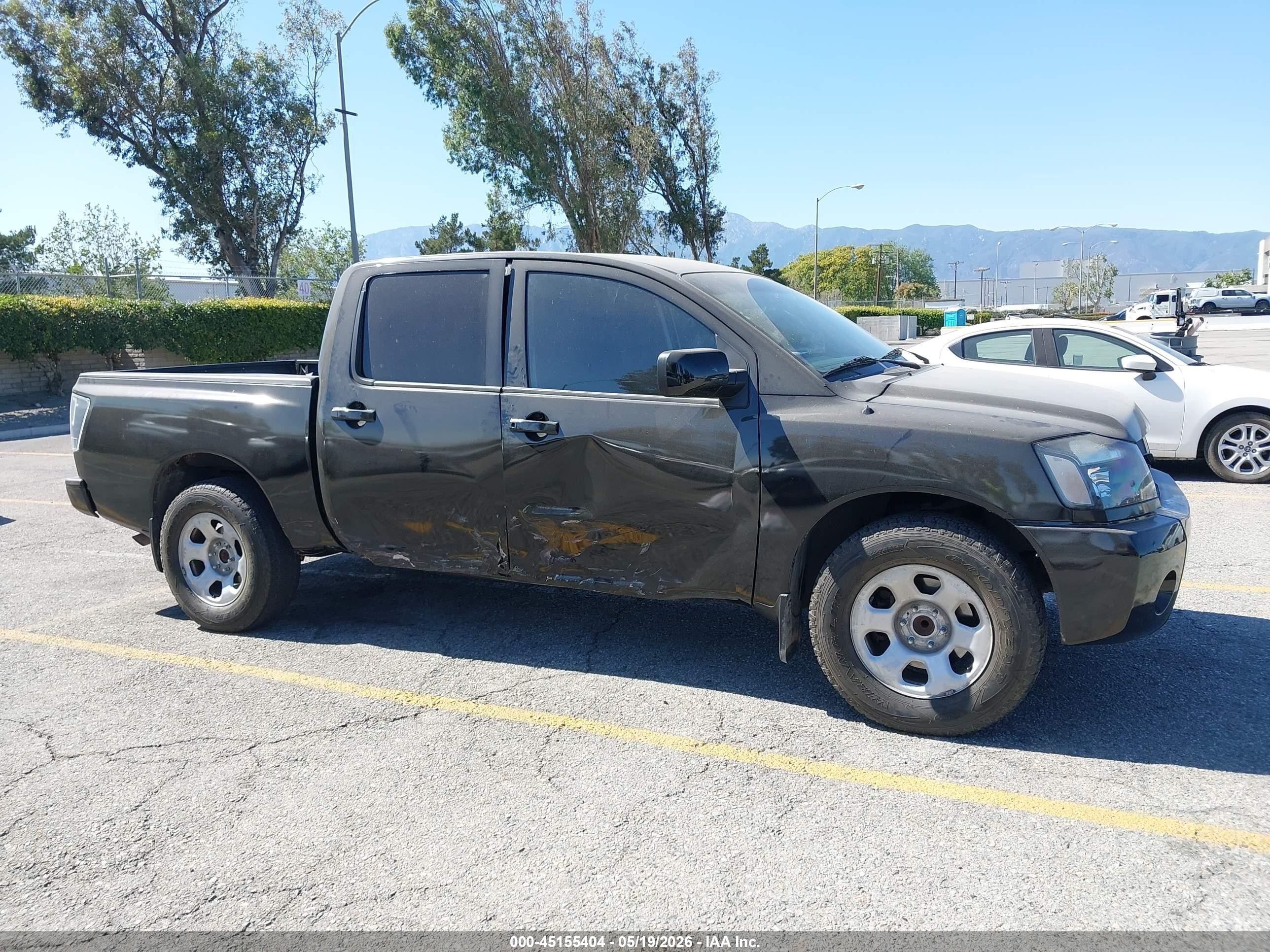 2008 Nissan Titan Se/xe Black vin: 1N6AA07D18N350694